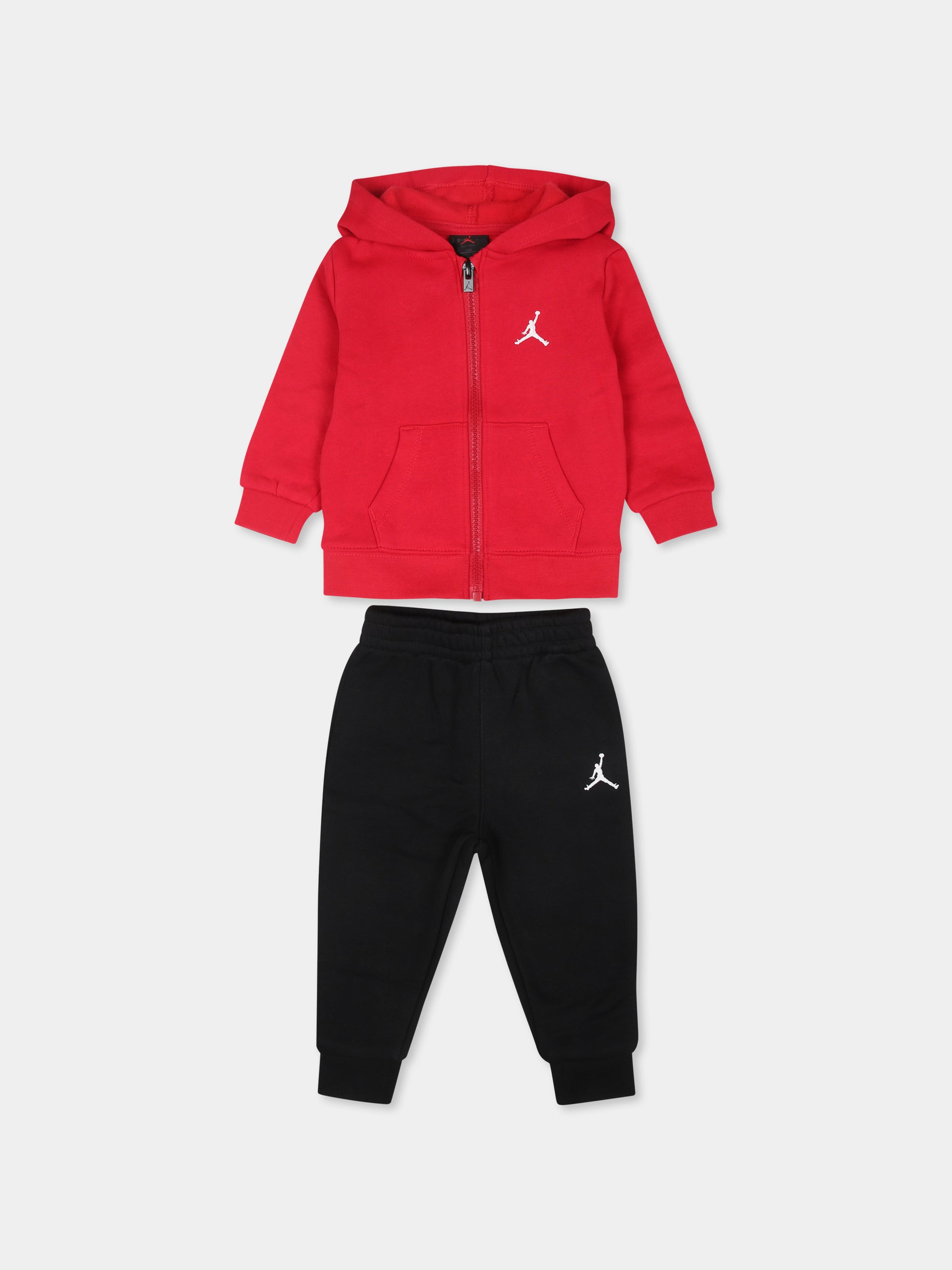 Completo bordeaux per neonato con jumpman,Jordan,65D325 023