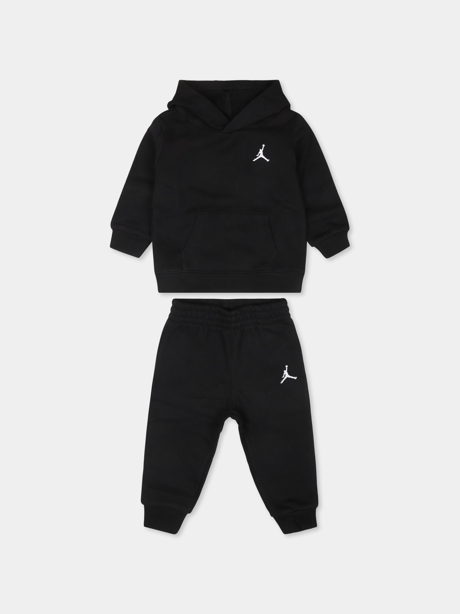 Completo nero per neonato con jumpman,Jordan,65D326 023