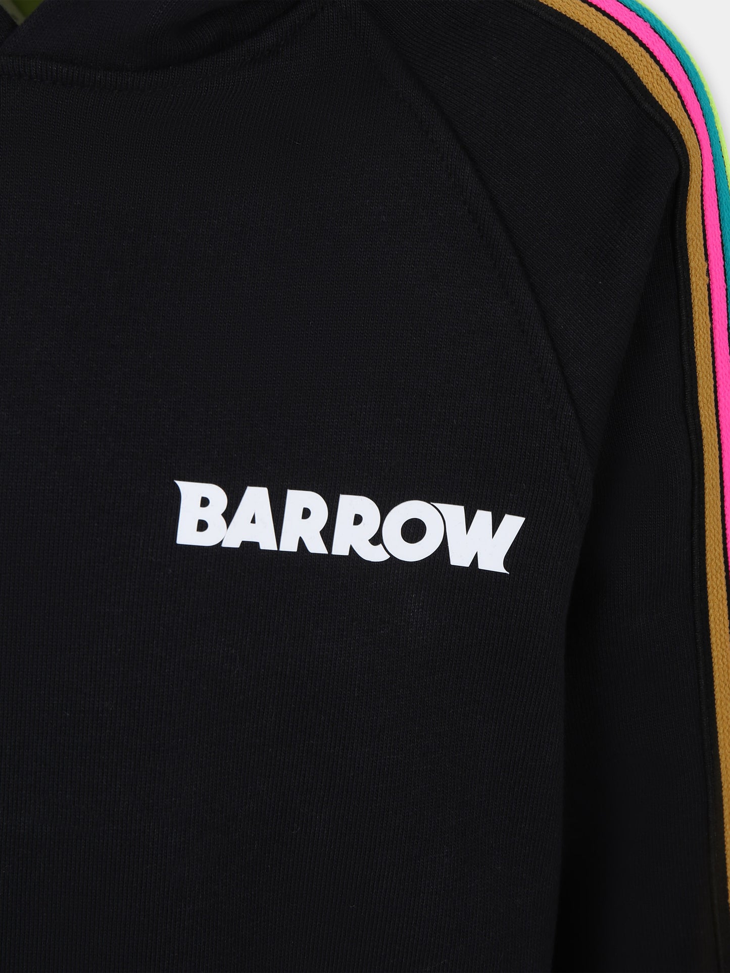 Vestito nero per bambina con logo,Barrow,F3BKJGDR108 110