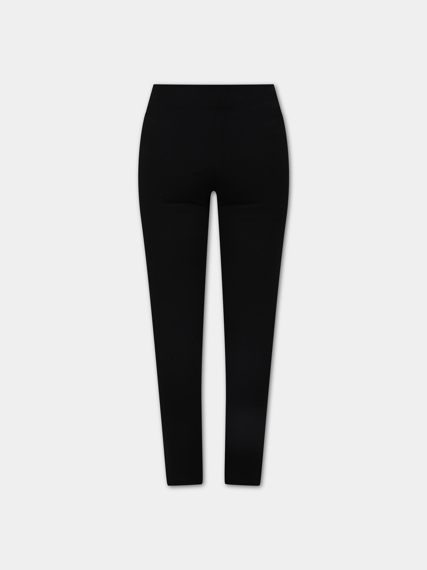 Leggings neri per bambina con logo,Barrow,F3BKJGLG063 110