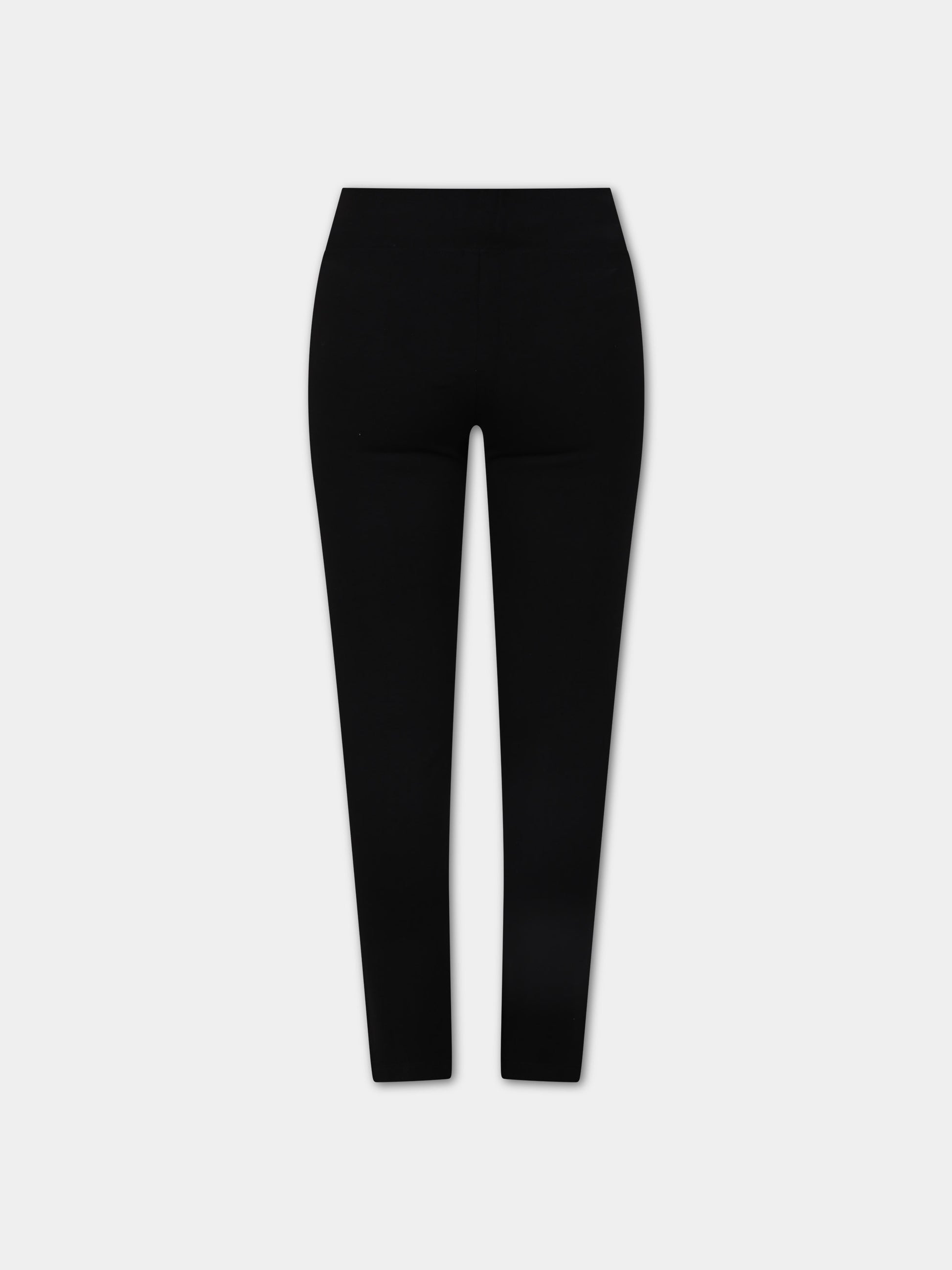 Leggings neri per bambina con logo,Barrow,F3BKJGLG063 110