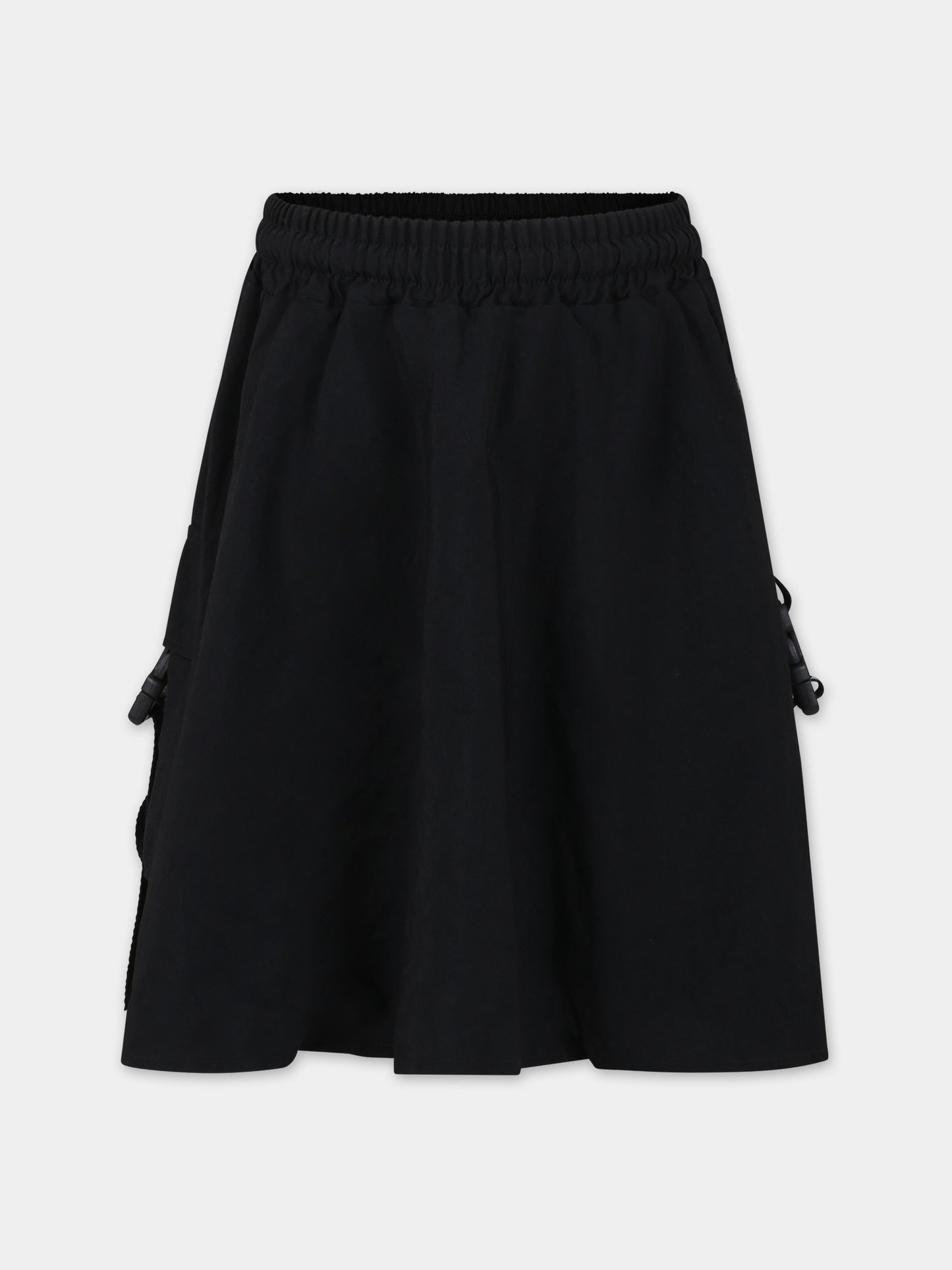 Gonna nera per bambina con logo,Barrow,F3BKJGSK062 110