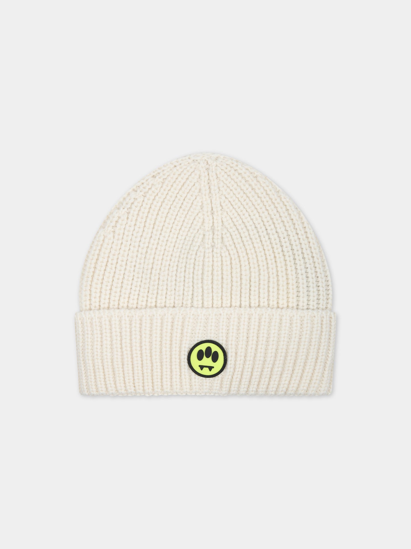 Berretto avorio per bambini con smile,Barrow,F3BKJUHT090 BW009