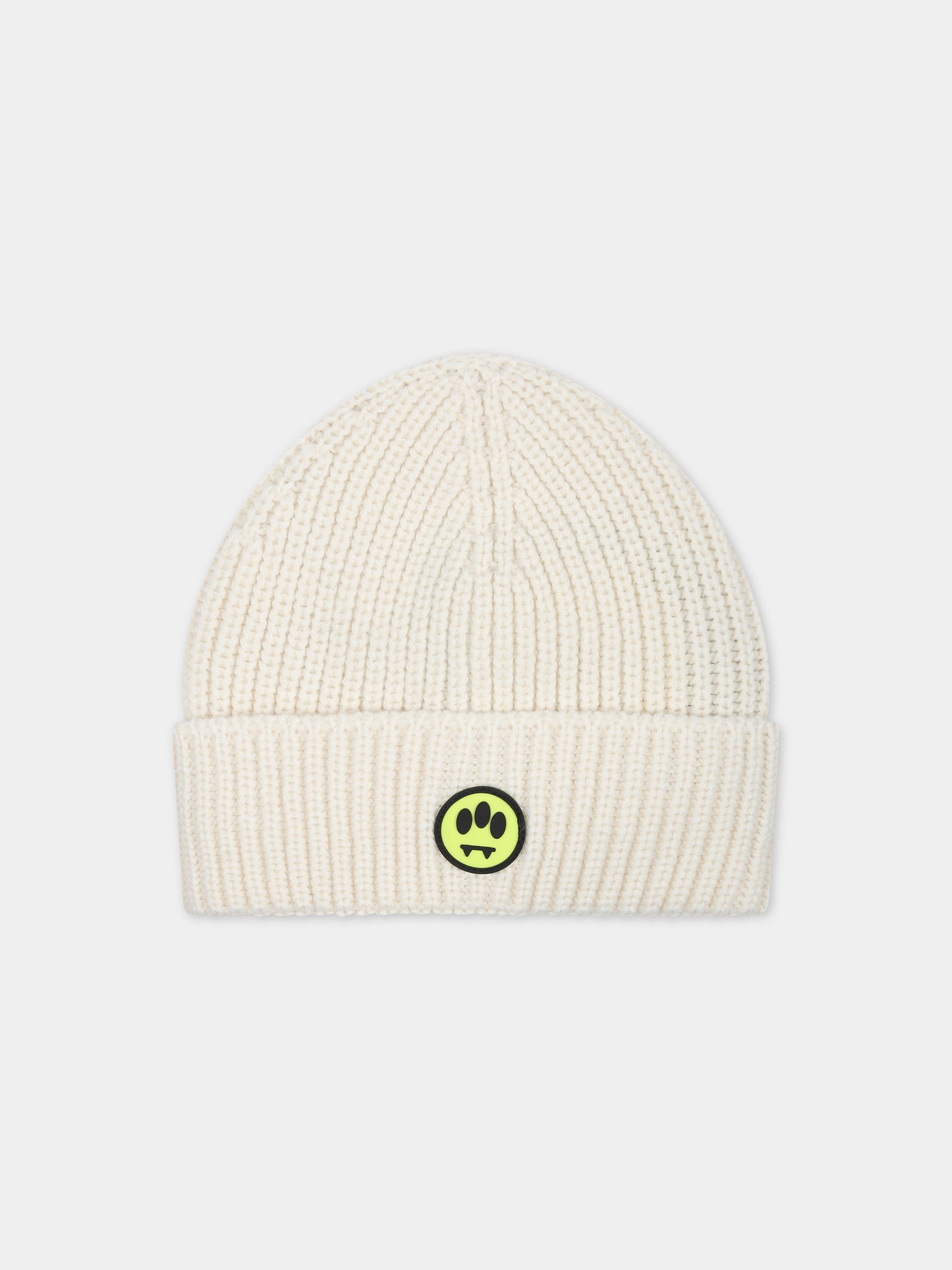 Berretto avorio per bambini con smile,Barrow,F3BKJUHT090 BW009