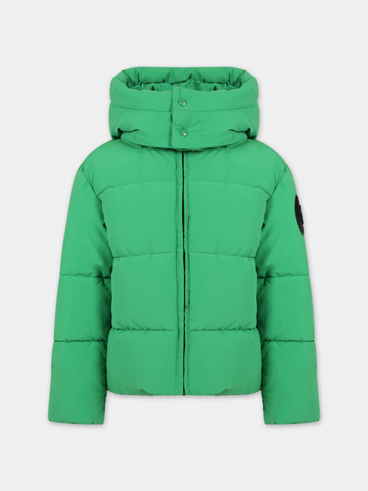 Piumino verde per bambini con logo,Barrow,F3BKJUPF002 BW012