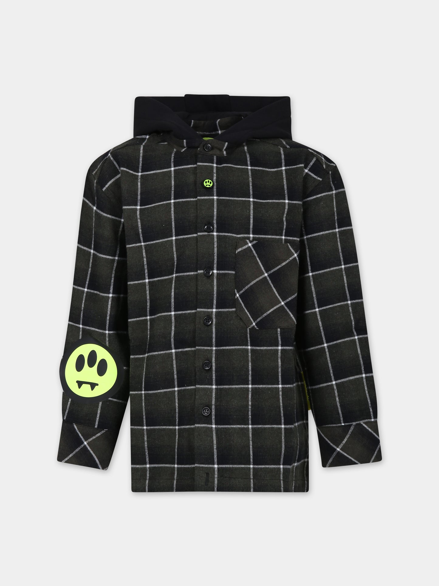 Camicia verde per bambini con logo,Barrow,F3BKJUSI035 BW010