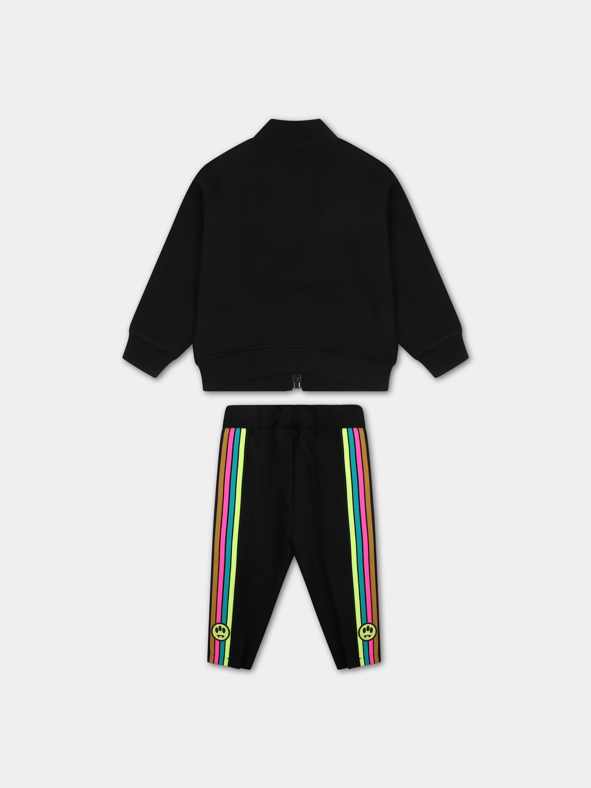 Completo nero per neonata con logo,Barrow,F3BKNGTP105 110