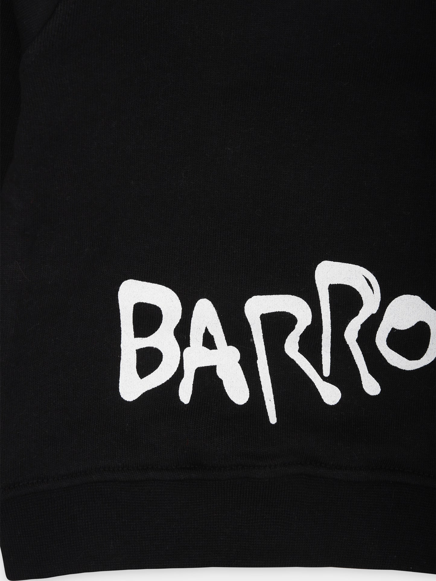 Felpa nera per neonati con logo,Barrow,F3BKUNHS131 110