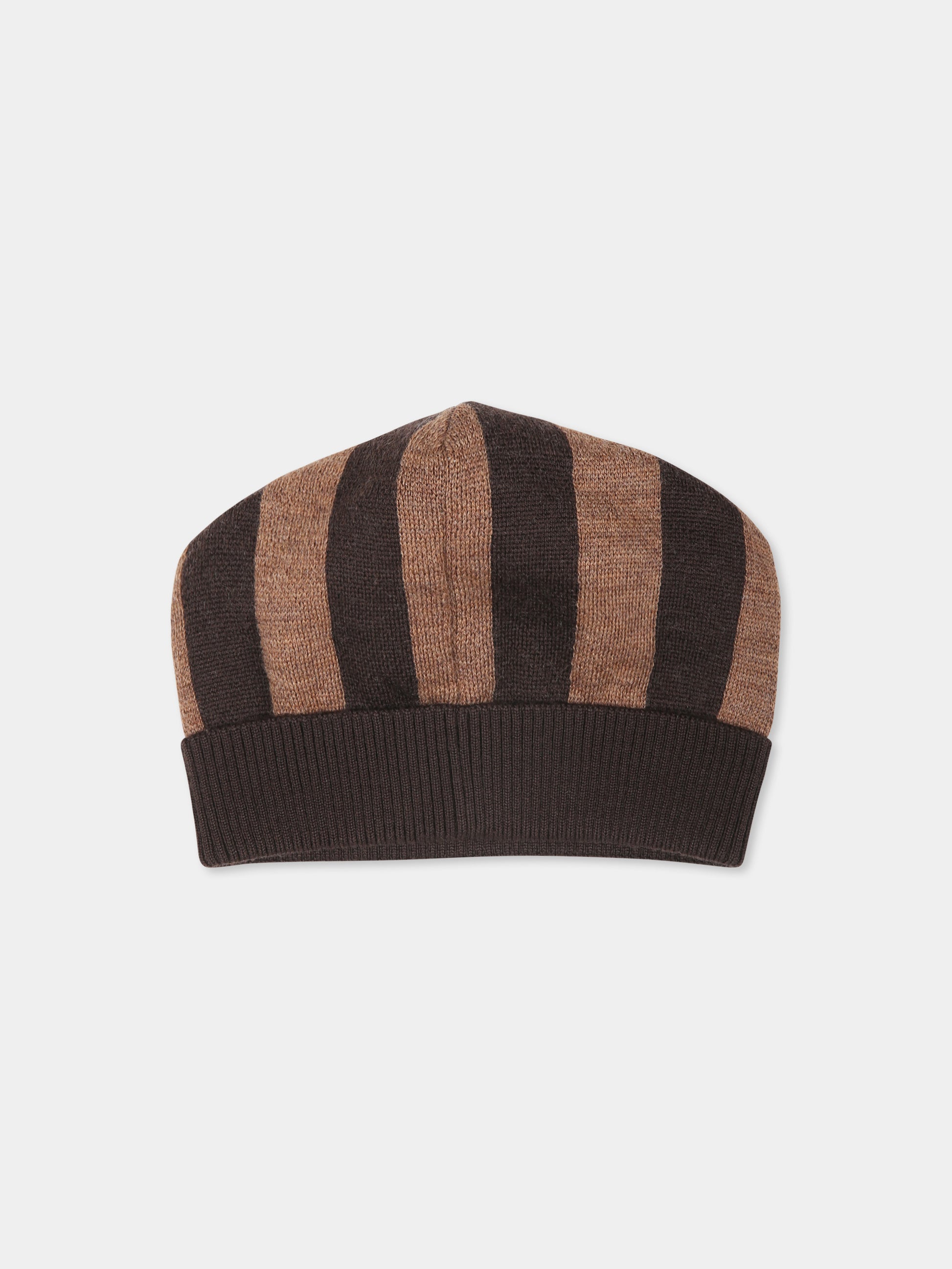 Cappello marrone per bambini con logo,Fendi Kids,JUP069 AS8W F0VAT