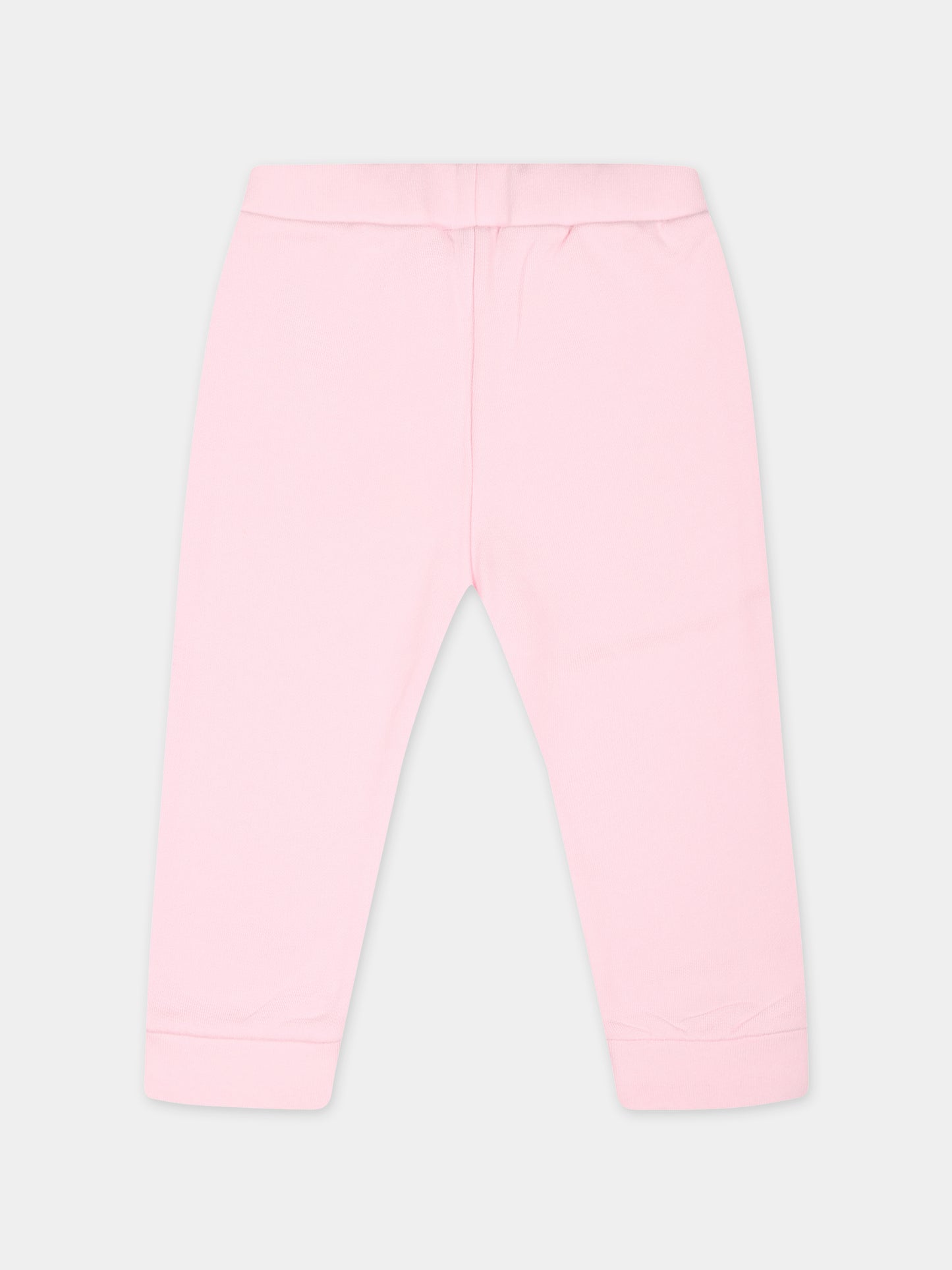 Pantaloni rosa per neonata con logo Fendi,Fendi Kids,BUF226 5V0 F0QE5