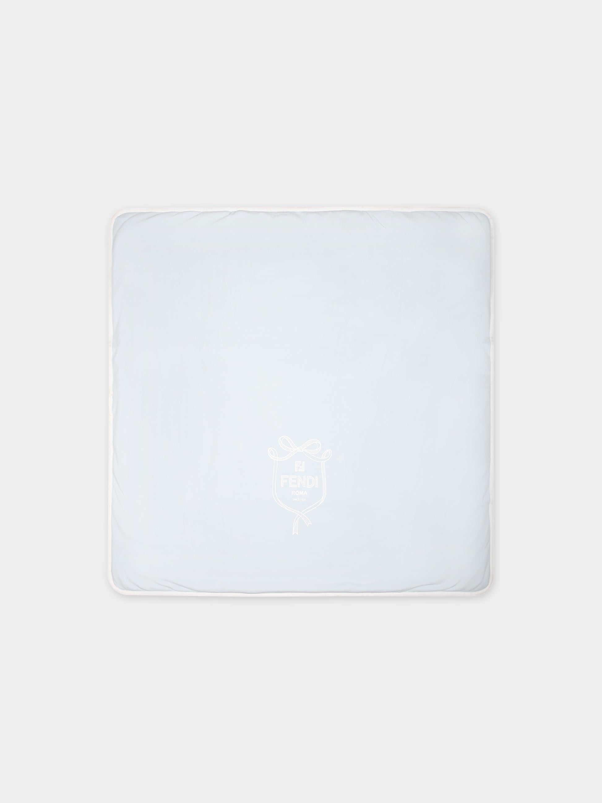 Coperta celeste per neonato con logo Fendi,Fendi Kids,BUJ280 ST8 F19J4