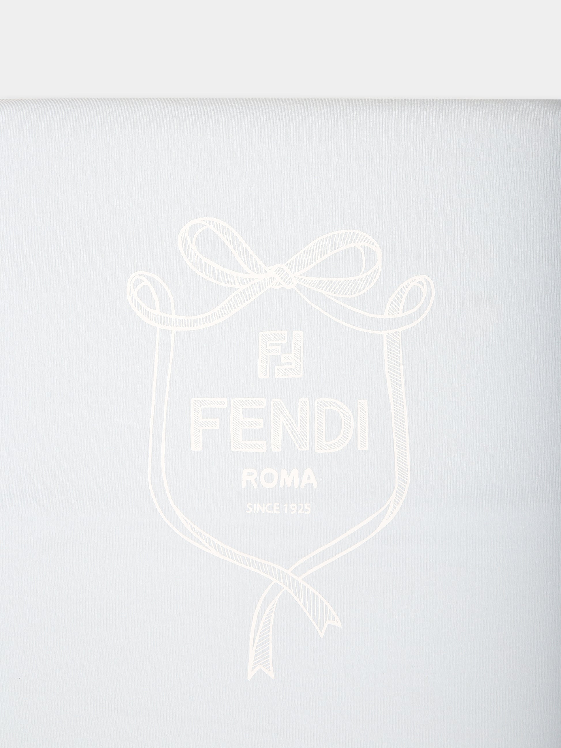 Coperta celeste per neonato con logo Fendi,Fendi Kids,BUJ280 ST8 F19J4