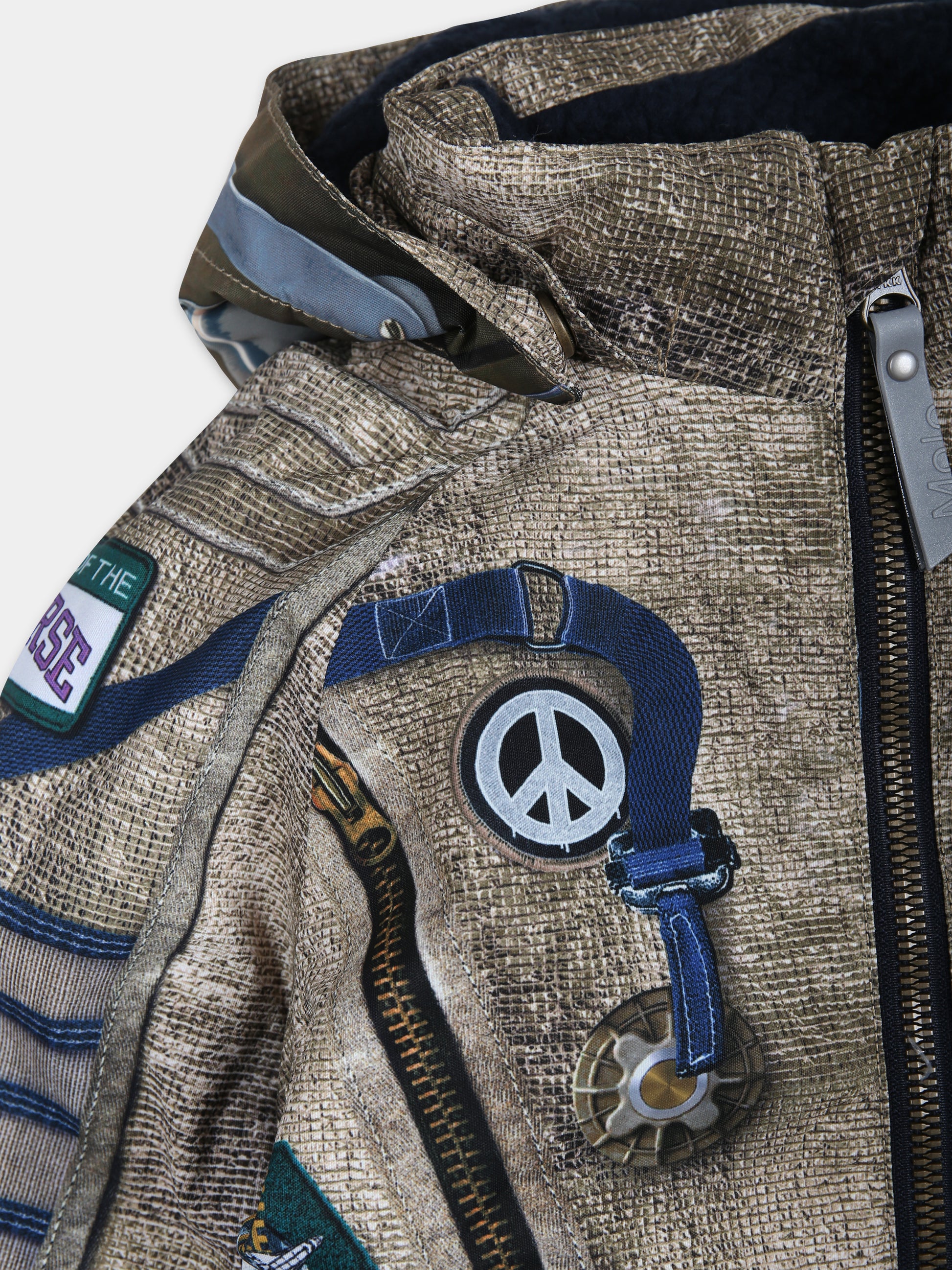 Tuta da neve multicolor per neonati con stampa e logo,Molo,5W23N202 3277