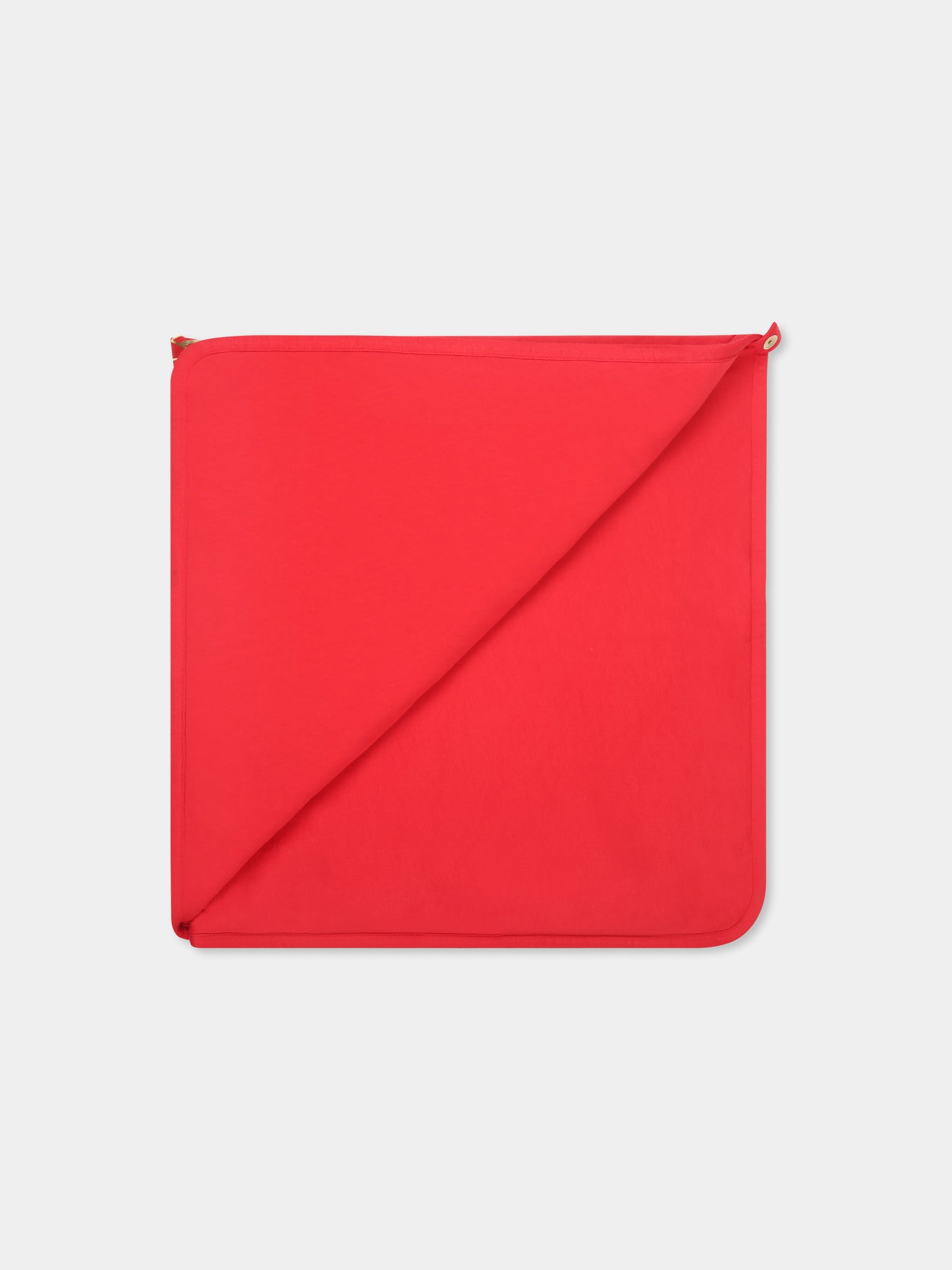 Coperta rossa per neonati con logo,Balmain Kids,BV0580 Z0082 414OR