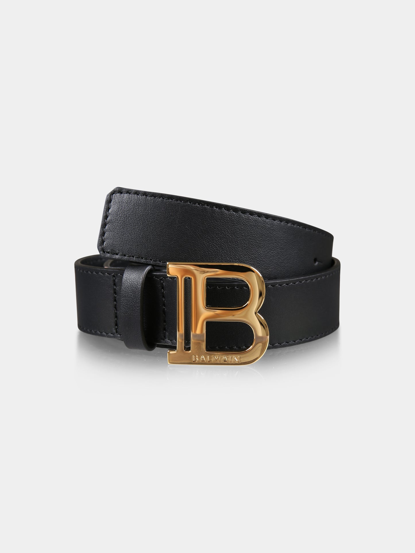 Cintura nera per bambini con logo,Balmain Kids,BV0P41 Z1371 930OR