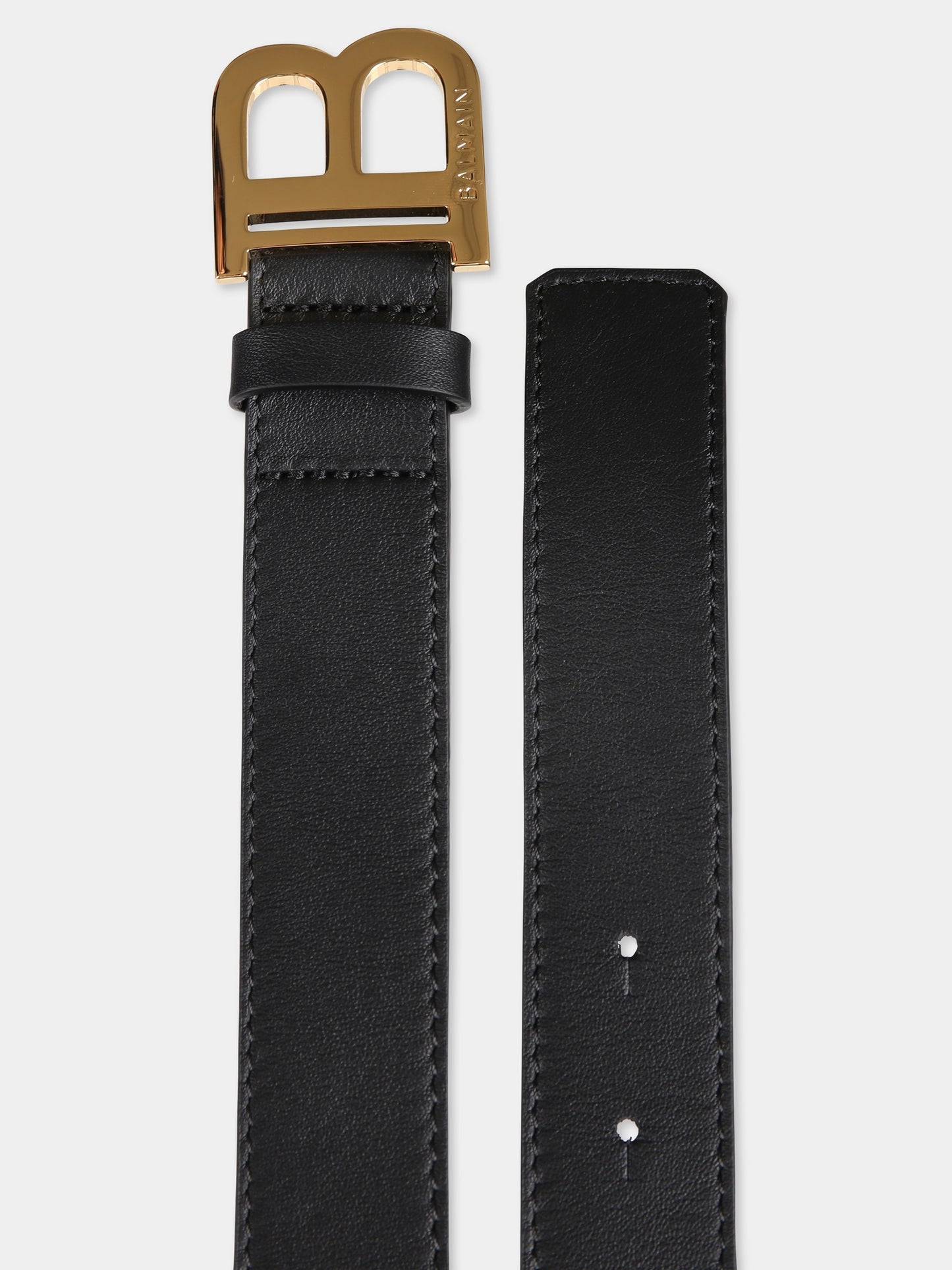 Cintura nera per bambini con logo