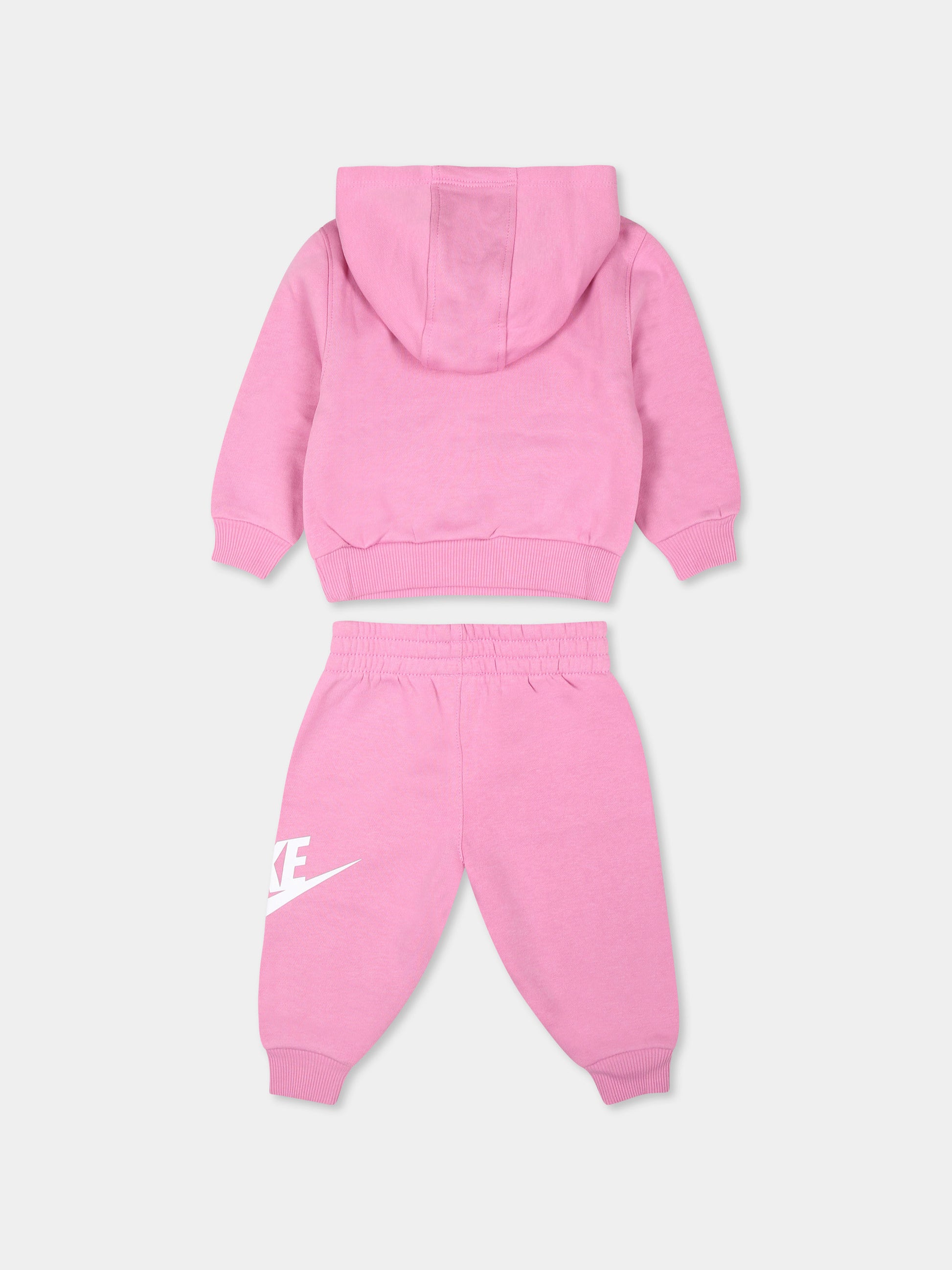 Completo rosa per neonata con logo,Nike,66L135 ACG