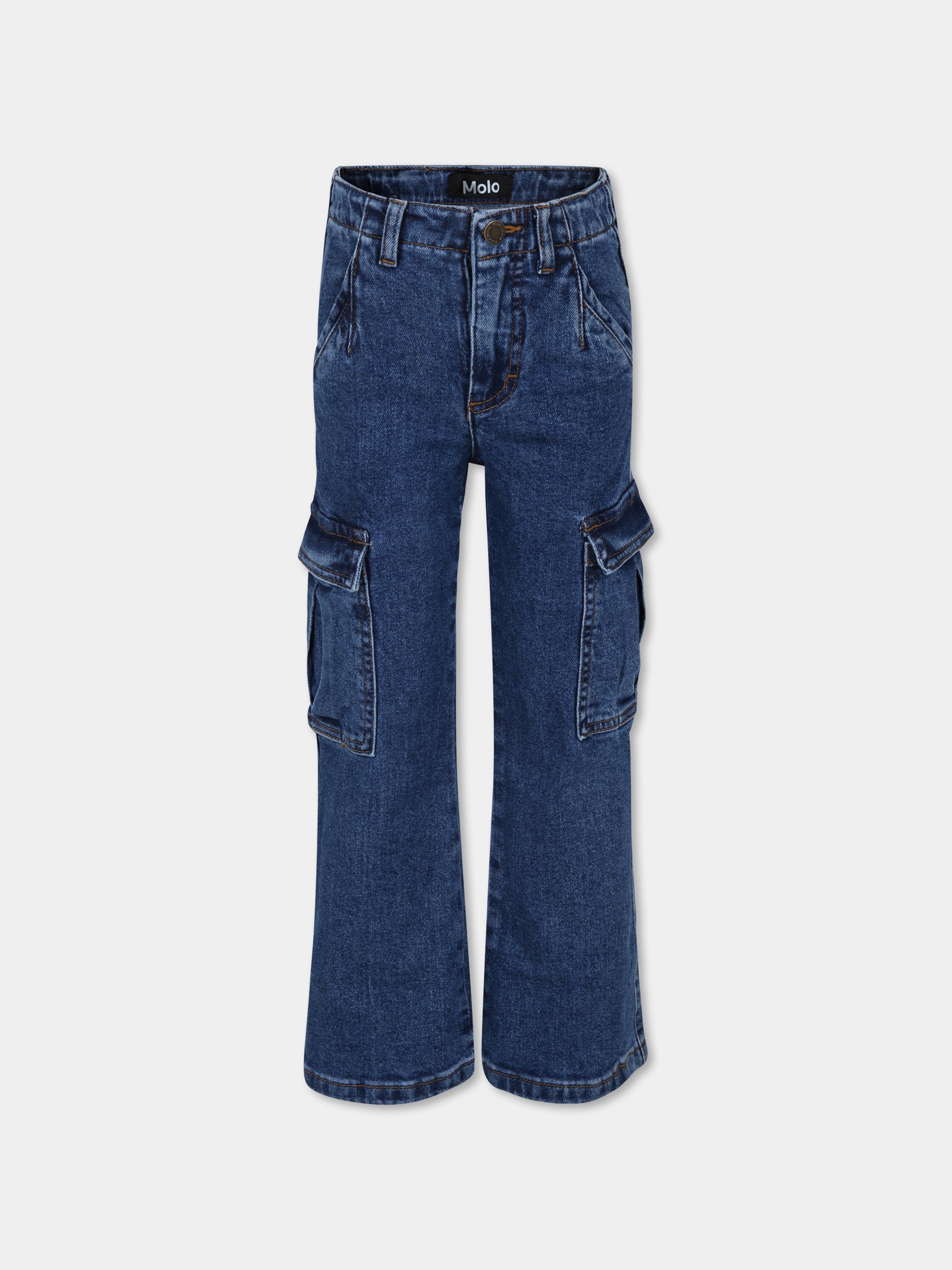 Jeans Addy blu per bambina,Molo,2W24I107 5377