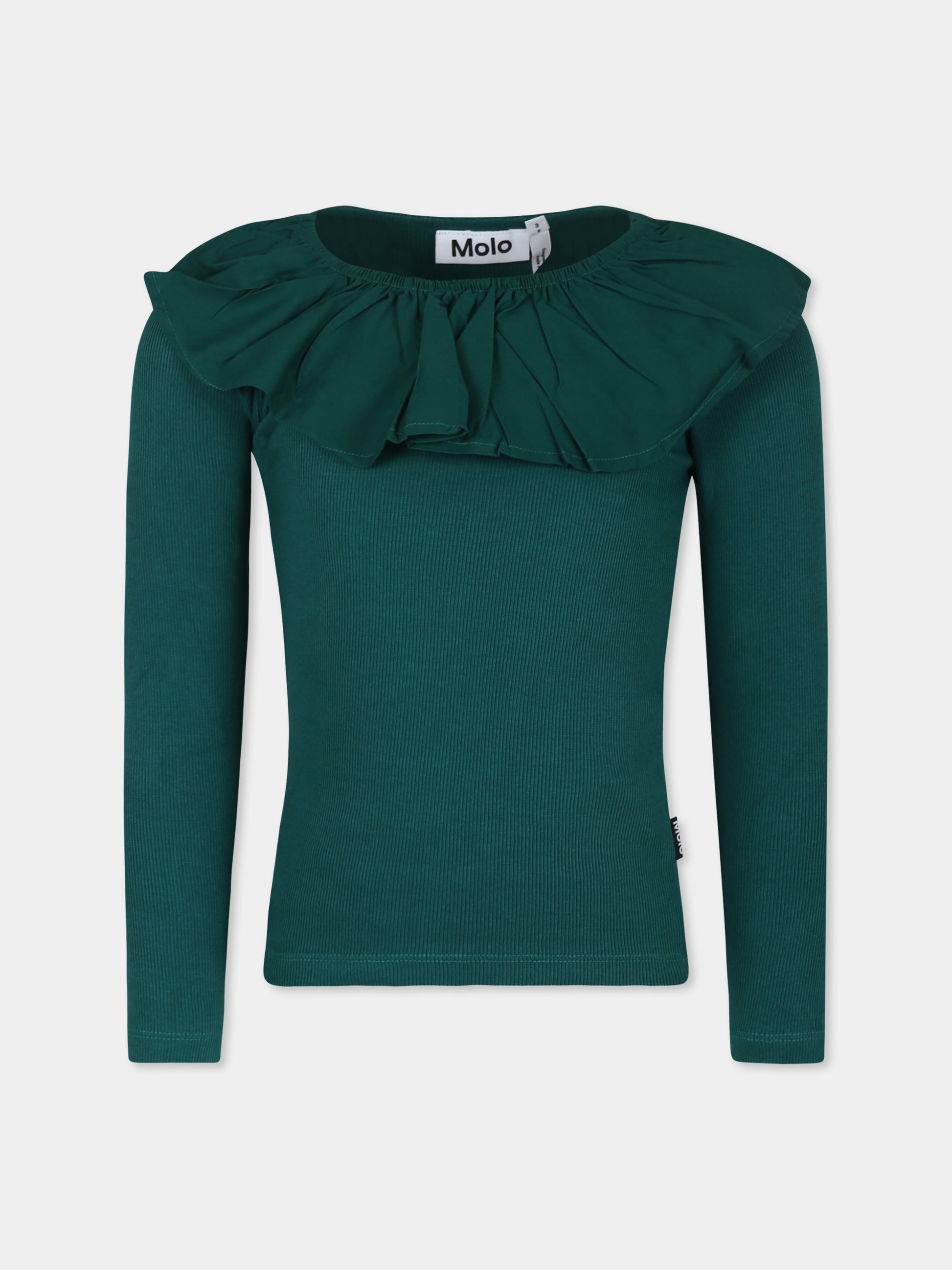 T-shirt verde Renate per bambina,Molo,2W24A401 8951