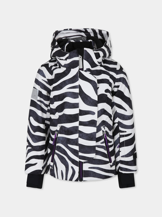 Giubbotto multicolor Pearson per bambina con stampa zebrata,Molo,5W24M313 9108