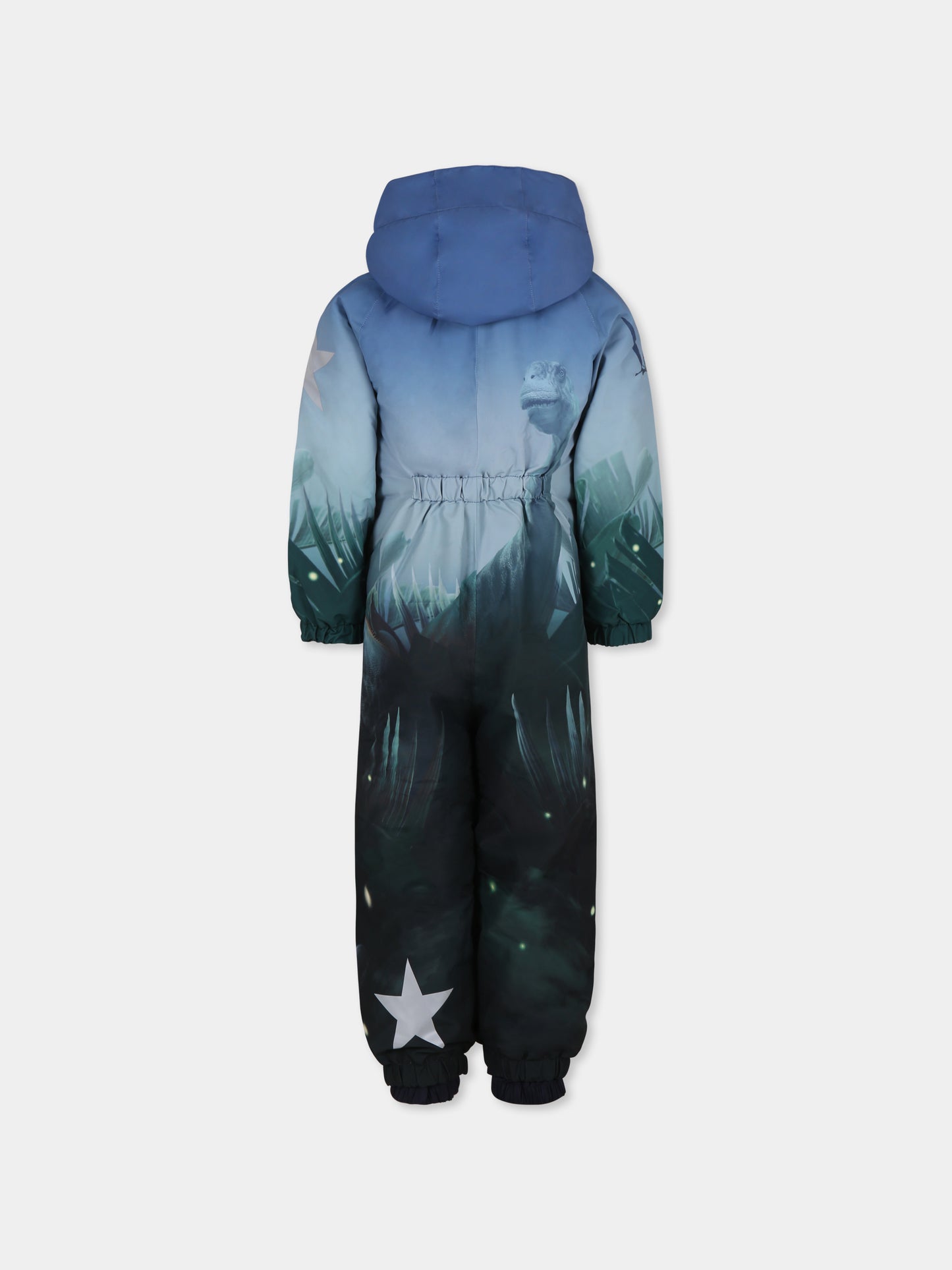 Tuta da neve celeste Polar per bambino con stampa dinosauri,Molo,5W24N202 3600