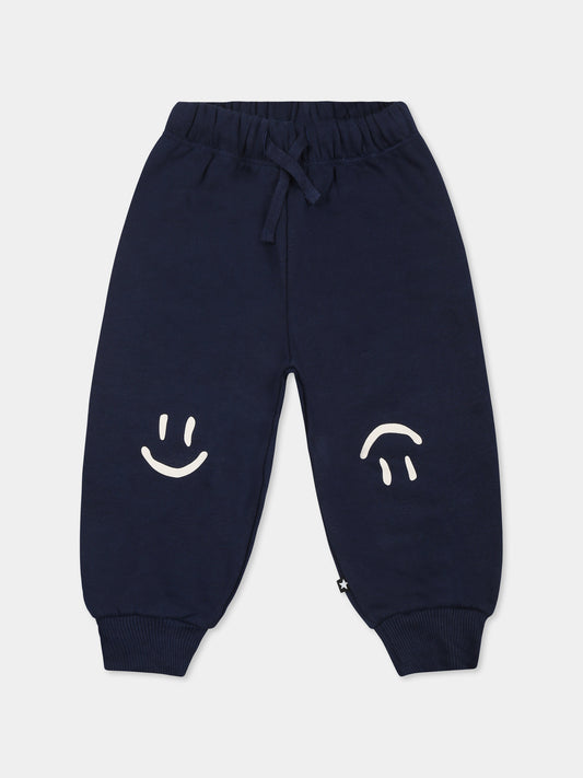 Pantaloni blu Simeon per neonato con smile,Molo,6W24I224 8947