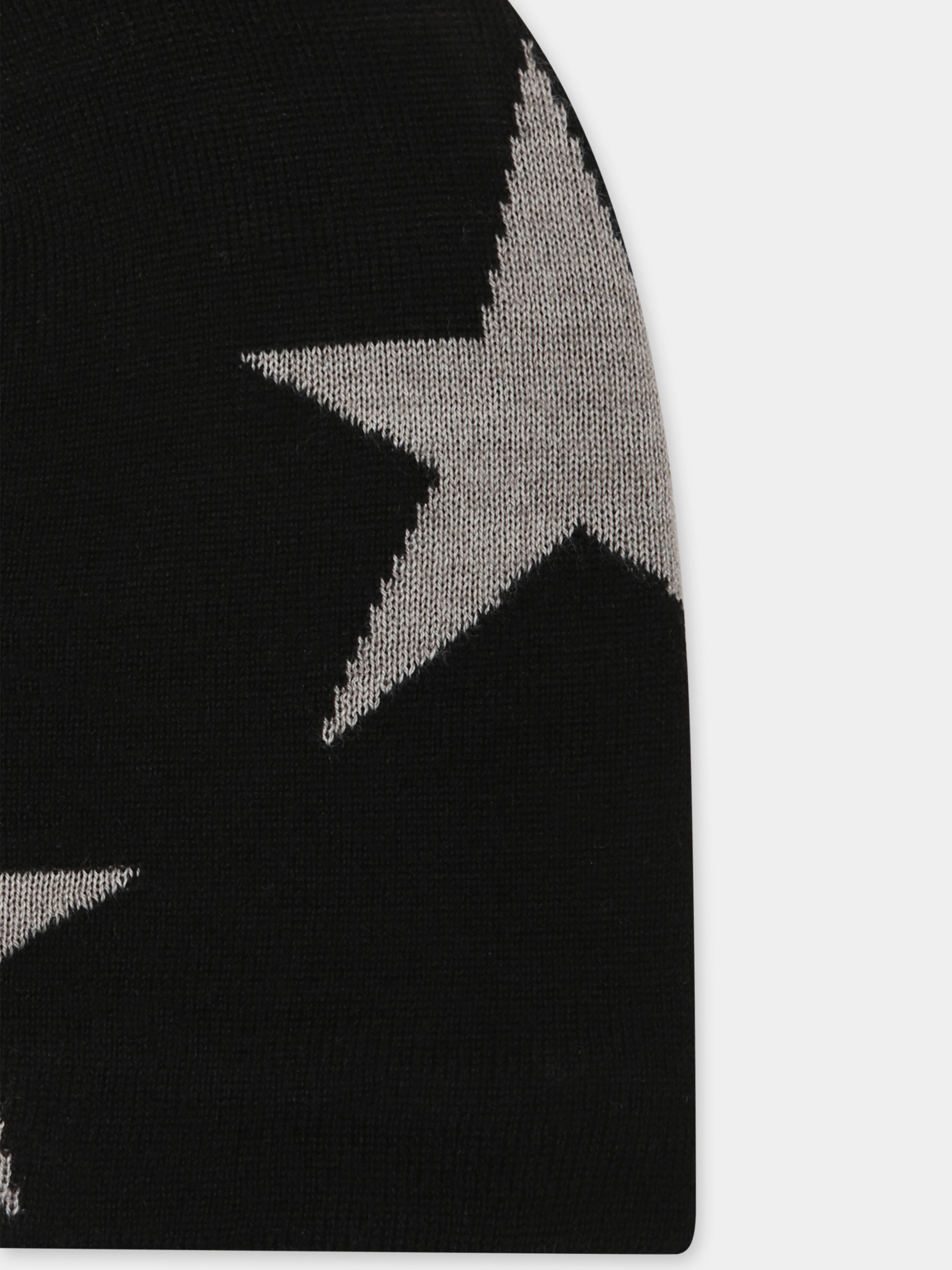 Berretto nero Colder per bambini con stelle,Molo,7W24S303 0099