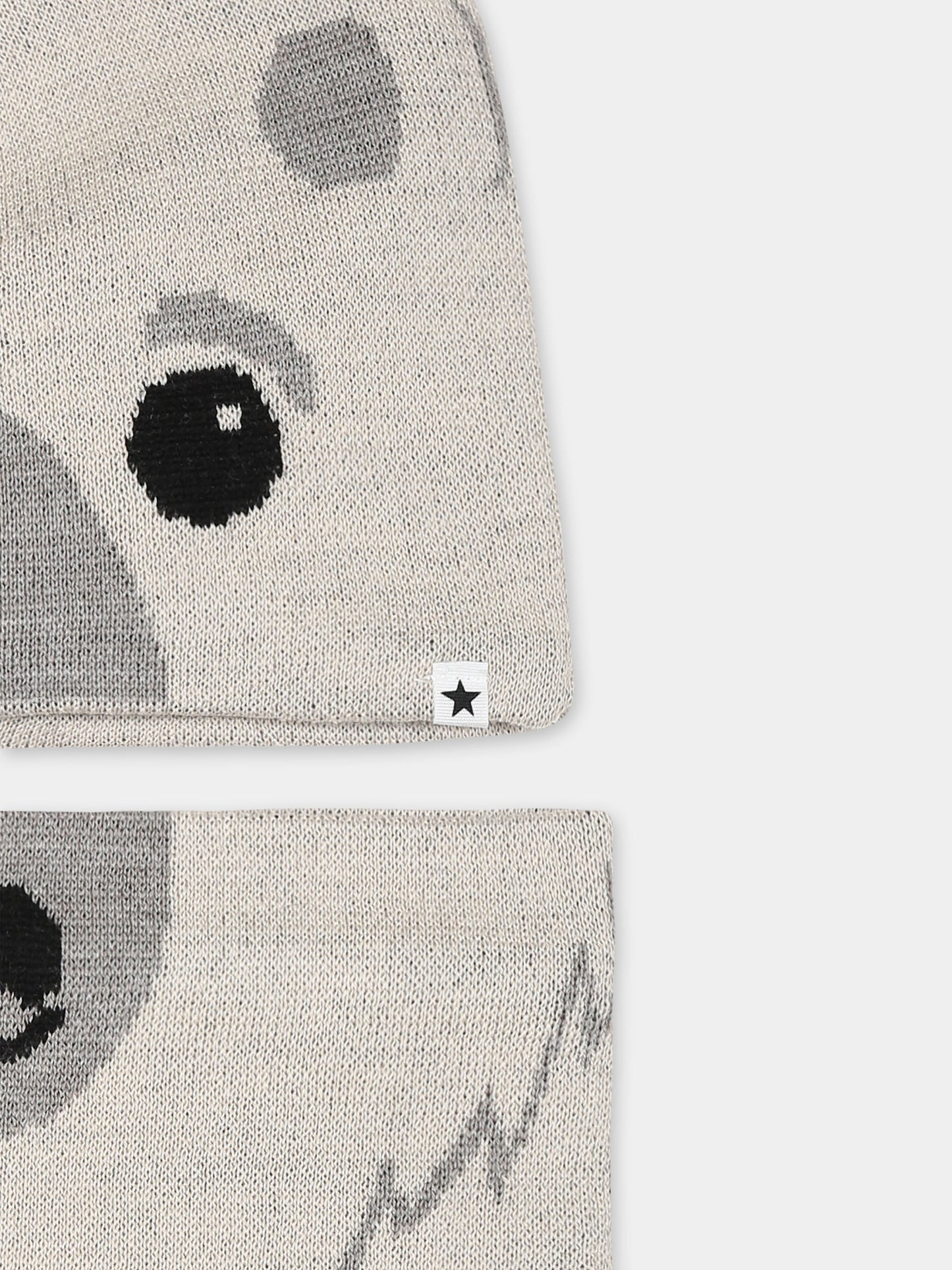 Set accessori beige per bambini con motivo orso polare,Molo,7W24S304 1058