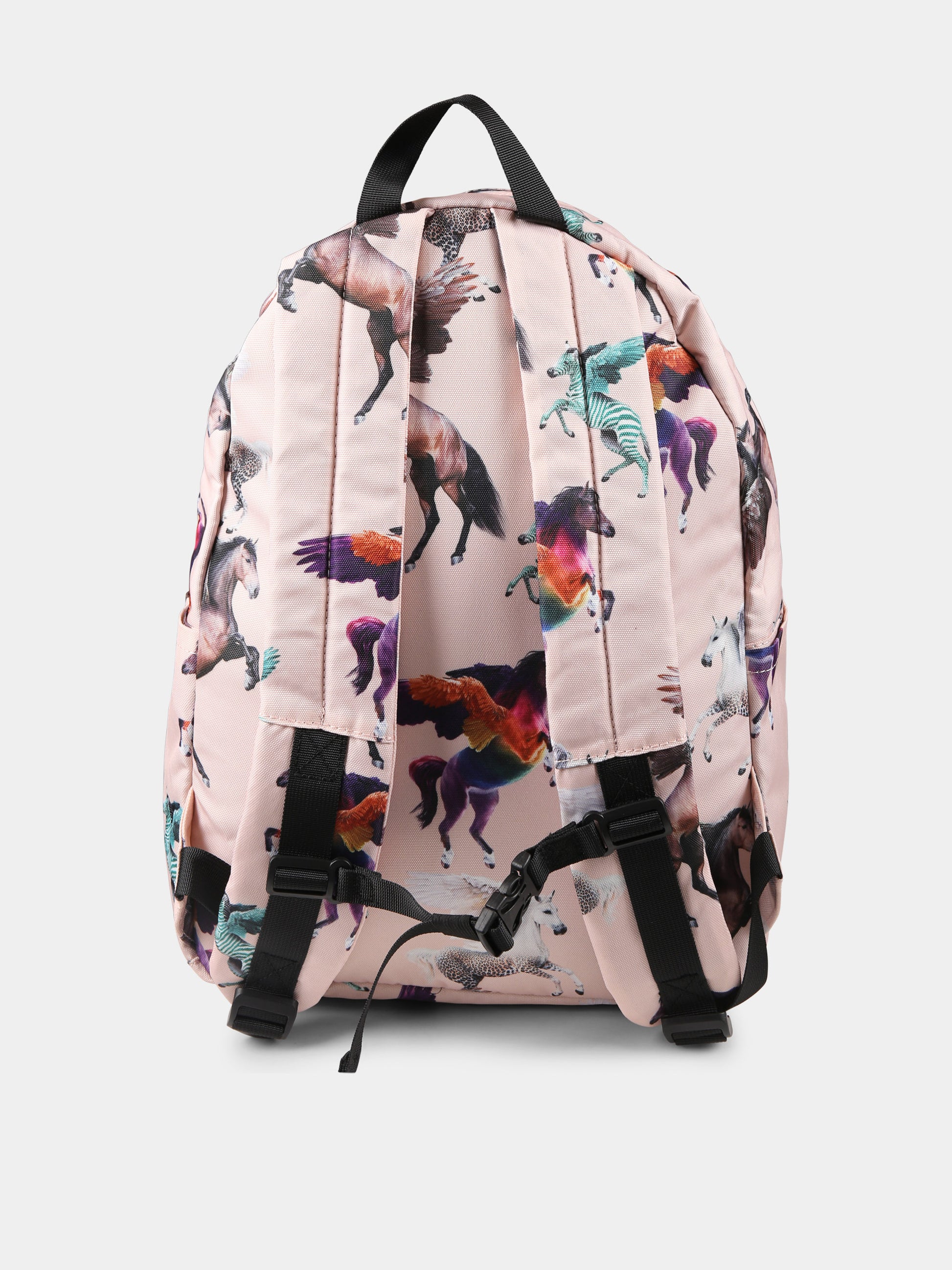 Zaino rosa per bambina con stampa pegaso,Molo,7W24V202 9176