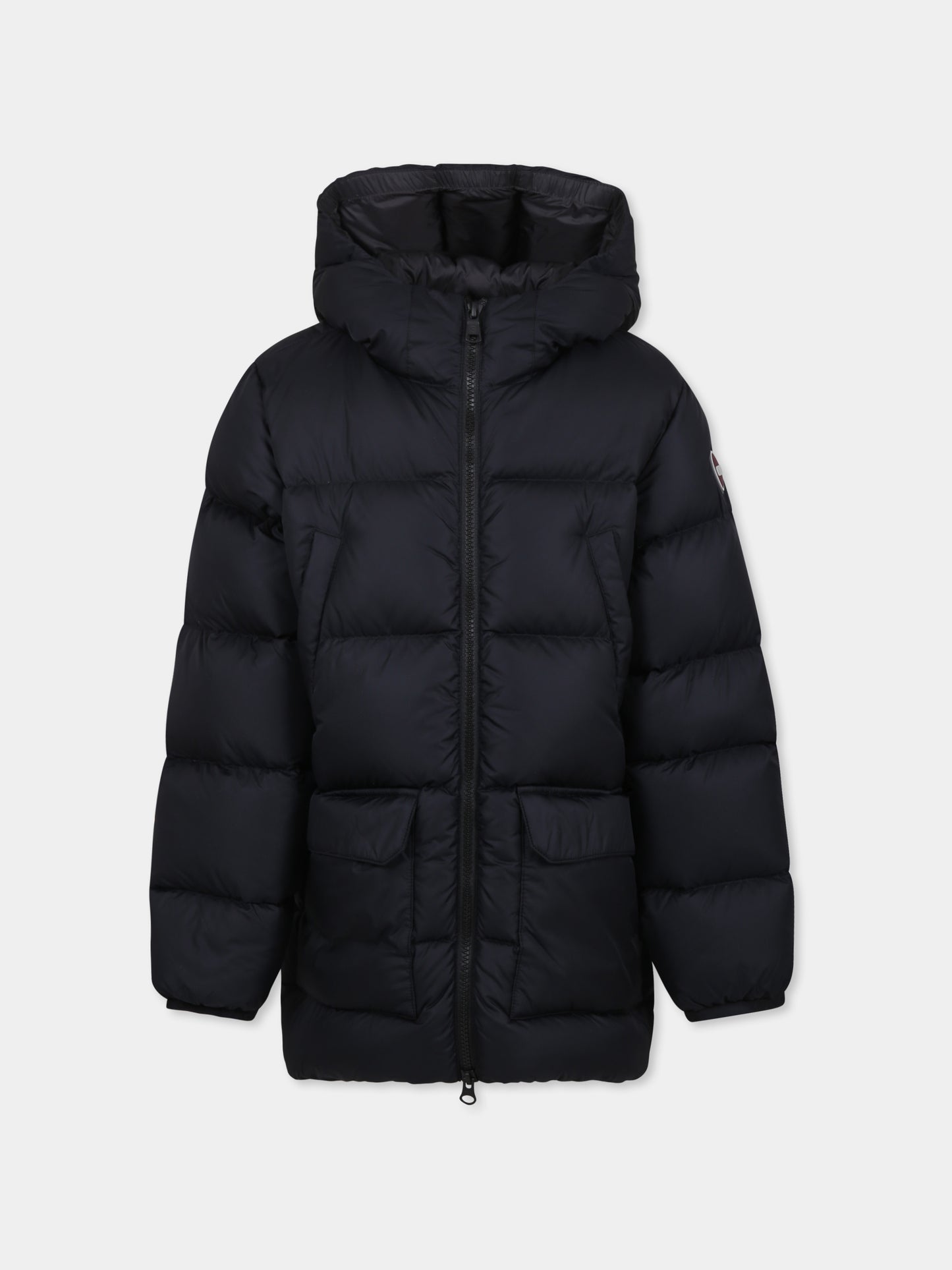 Piumino nero lungo per bambino