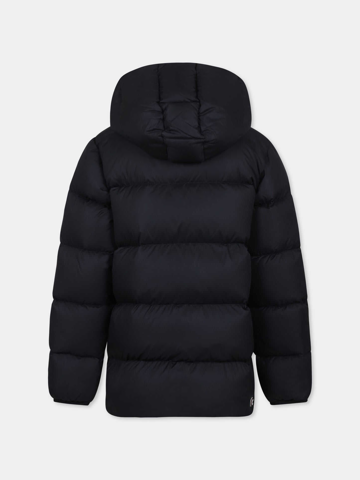 Piumino nero lungo per bambino