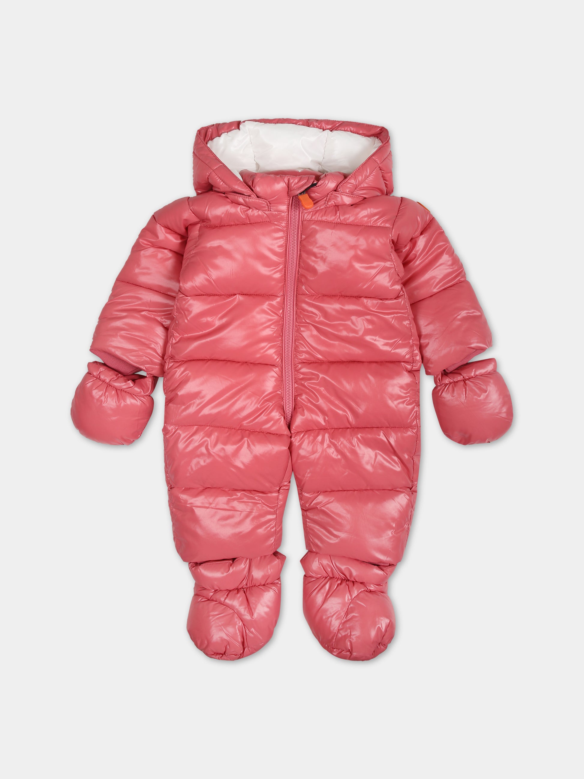 Tuta Shell rosa per neonata con logo,Save The Duck Kids,I30002X LUCK17 80036