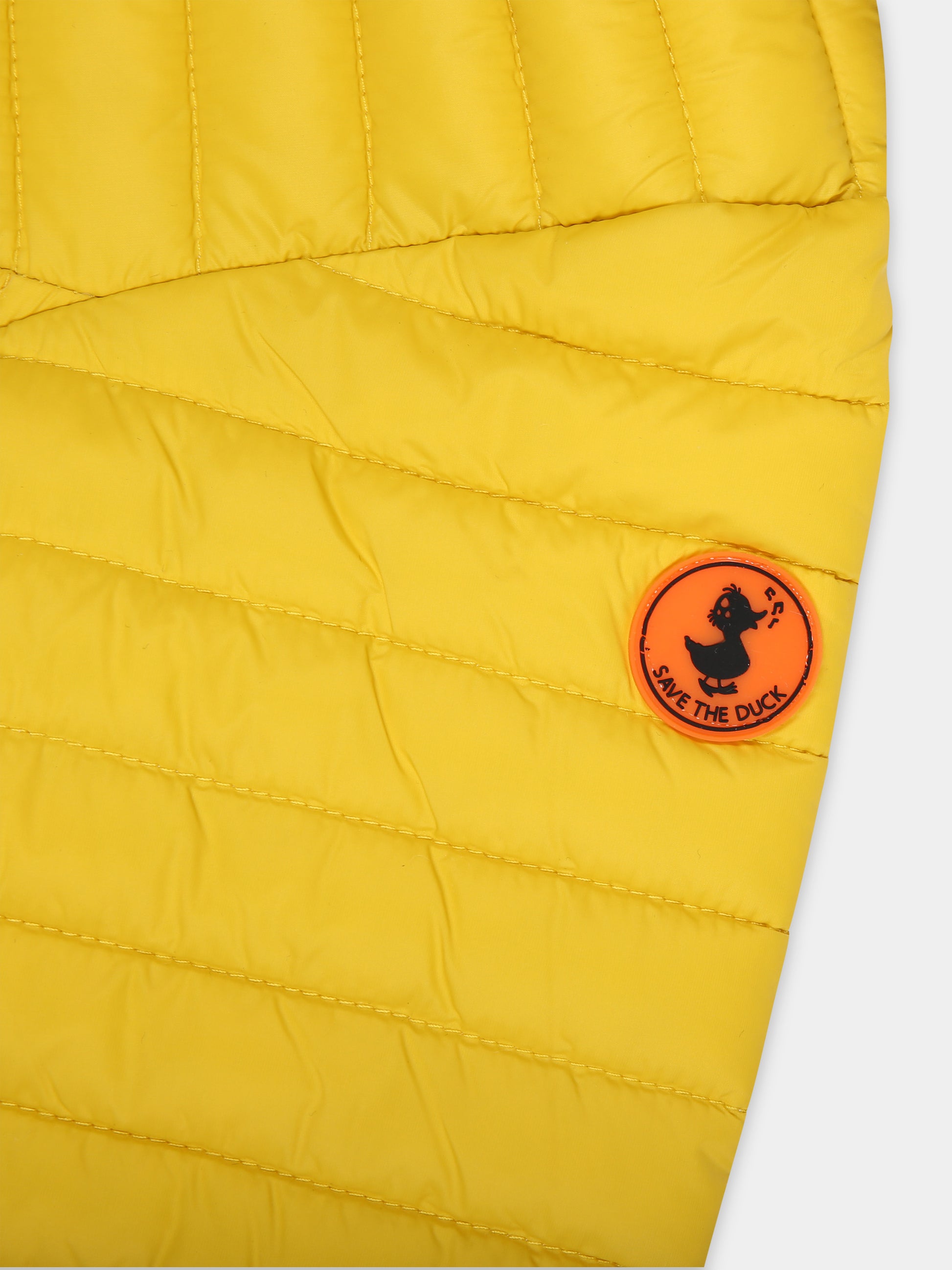 Piumino giallo Nene per neonato con logo,Save The Duck Kids,I30003X GIGA16 60001