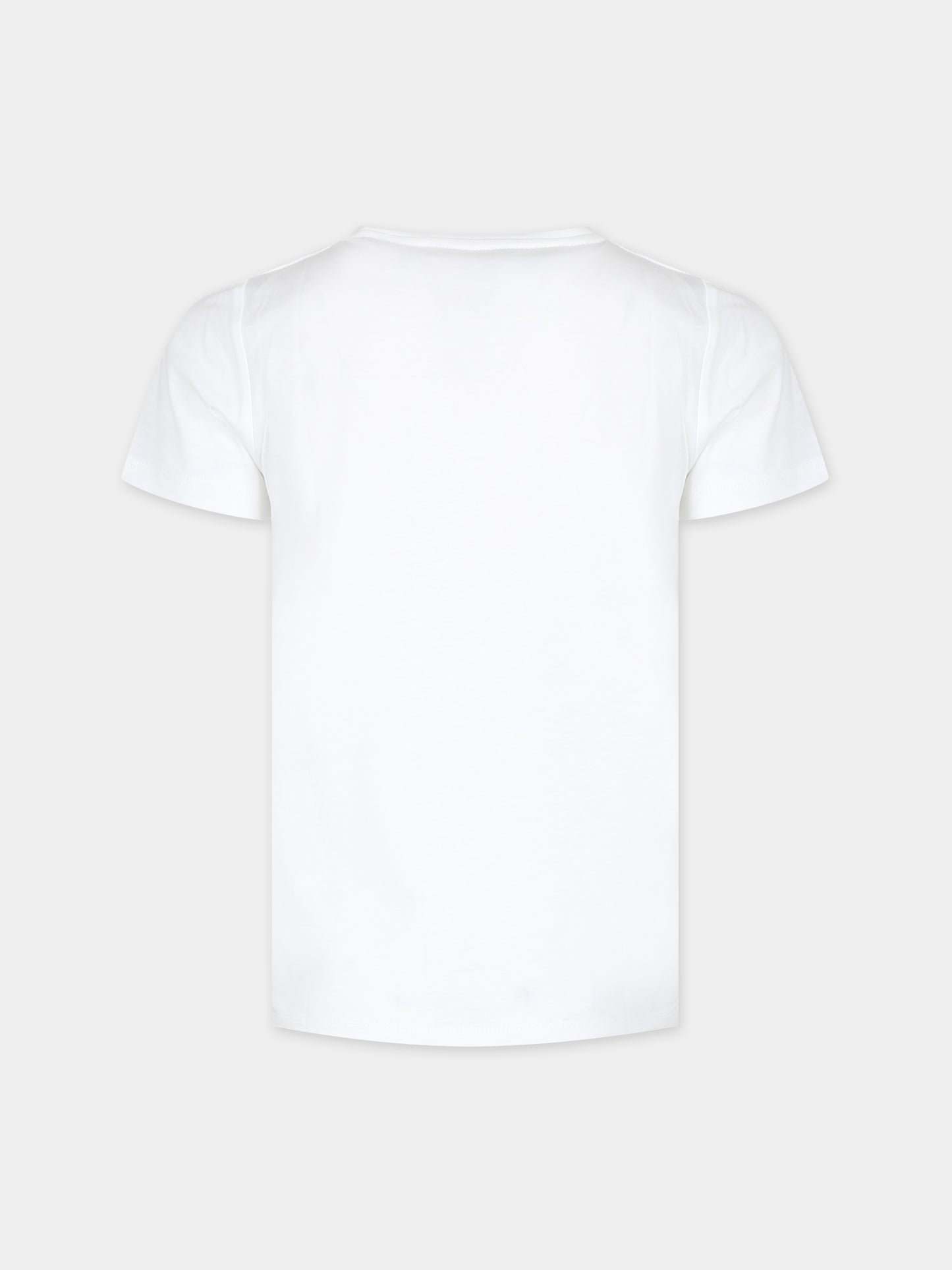 T-shirt bianca per bambini con logo Gucci 1921,Gucci Kids,547559 XJGJC 9214