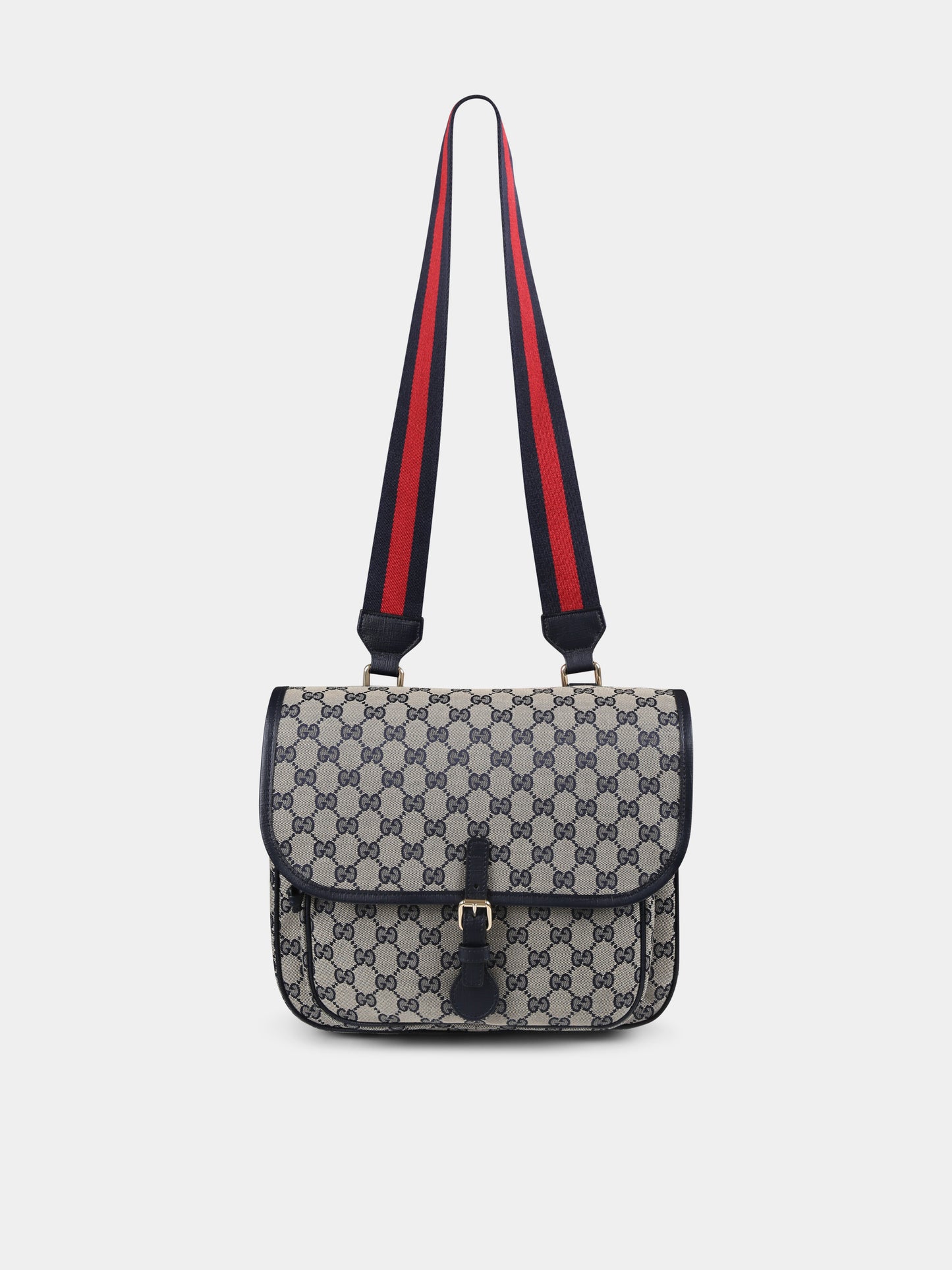 Borsa blu per bambina con GG,Gucci Kids,793823 FADK3 4065