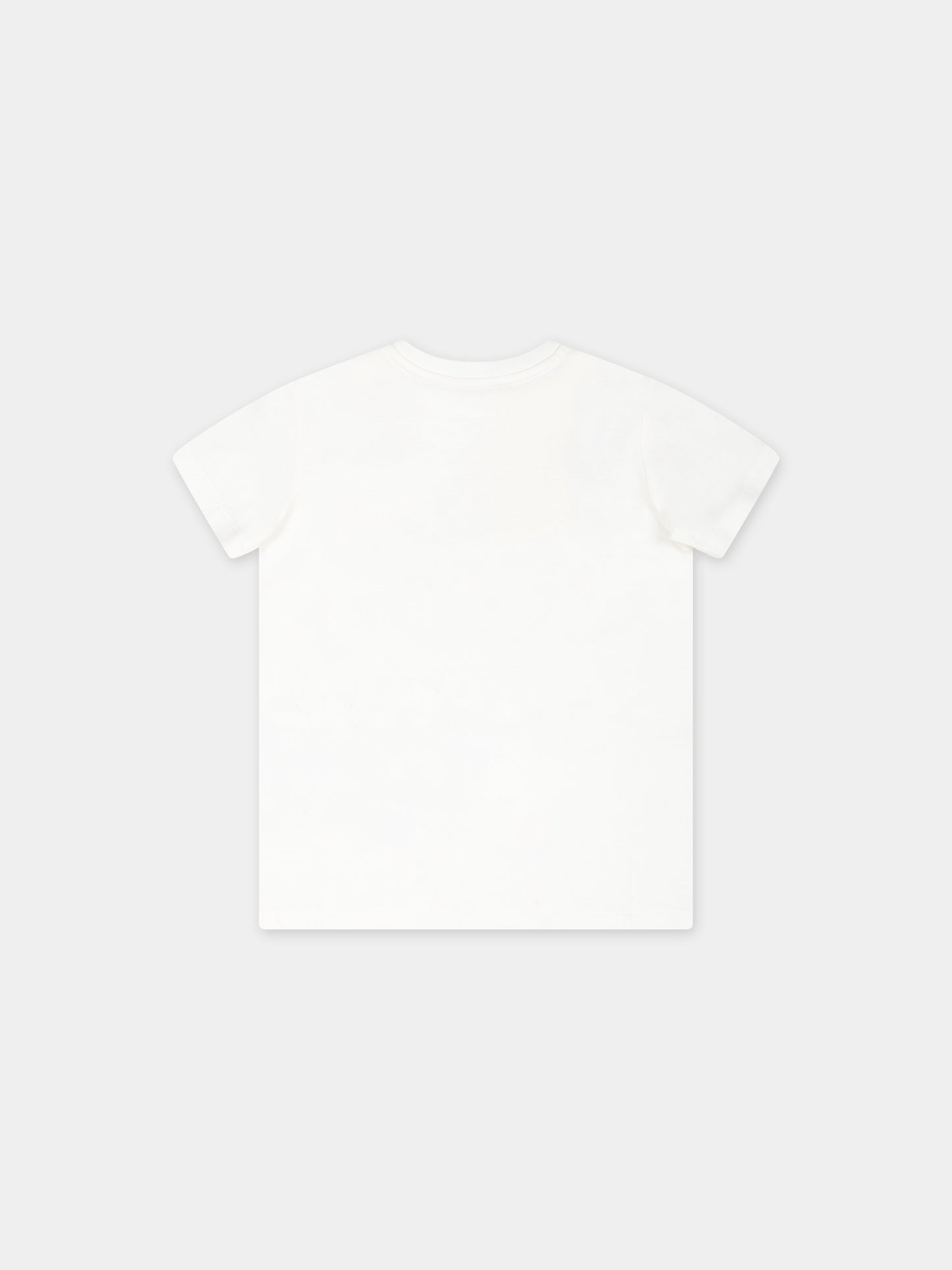 T-shirt bianca per neonati con logo Gucci 1921,Gucci Kids,548034 XJGJC 9214