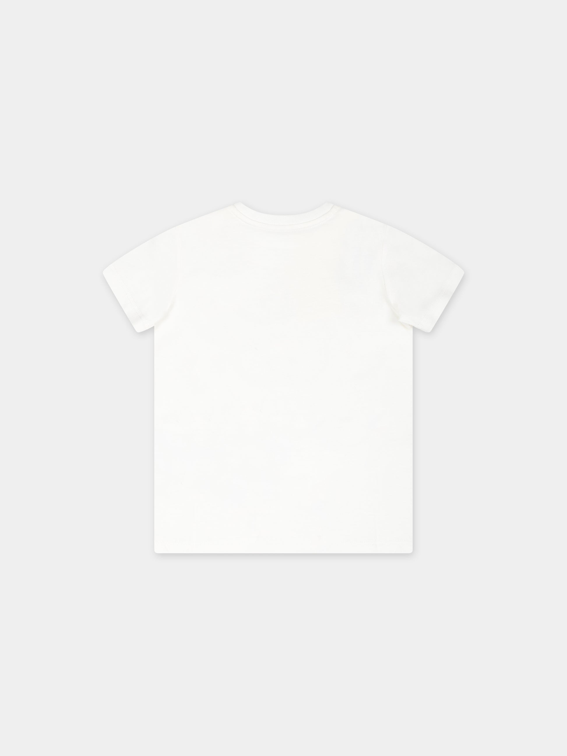 T-shirt bianca per neonati con logo Gucci 1921,Gucci Kids,548034 XJGJC 9214