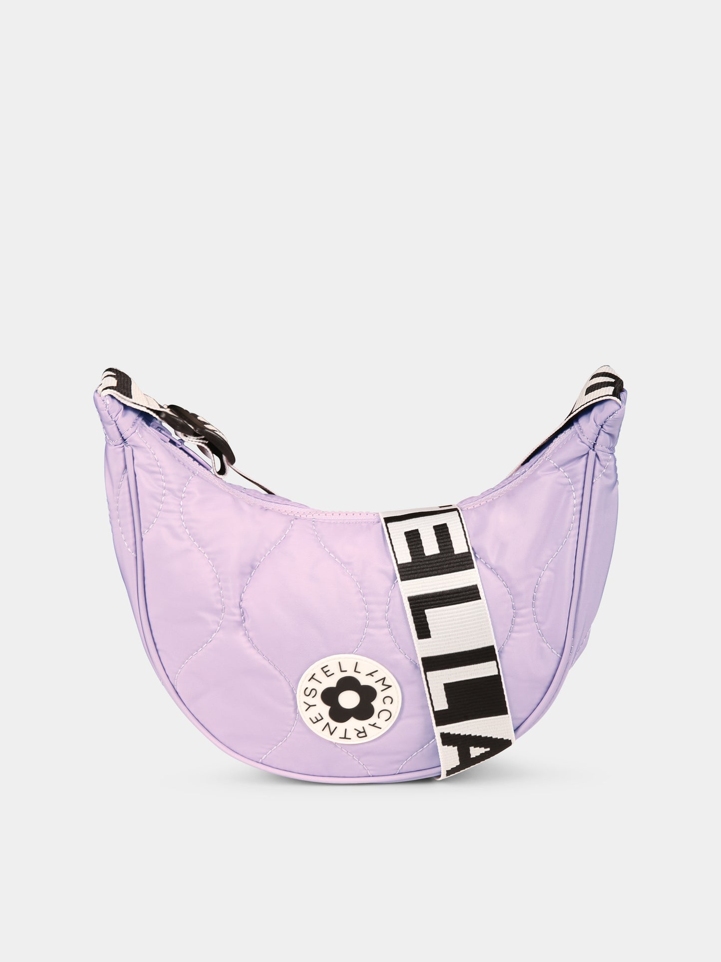 Borsa viola per bambina con logo