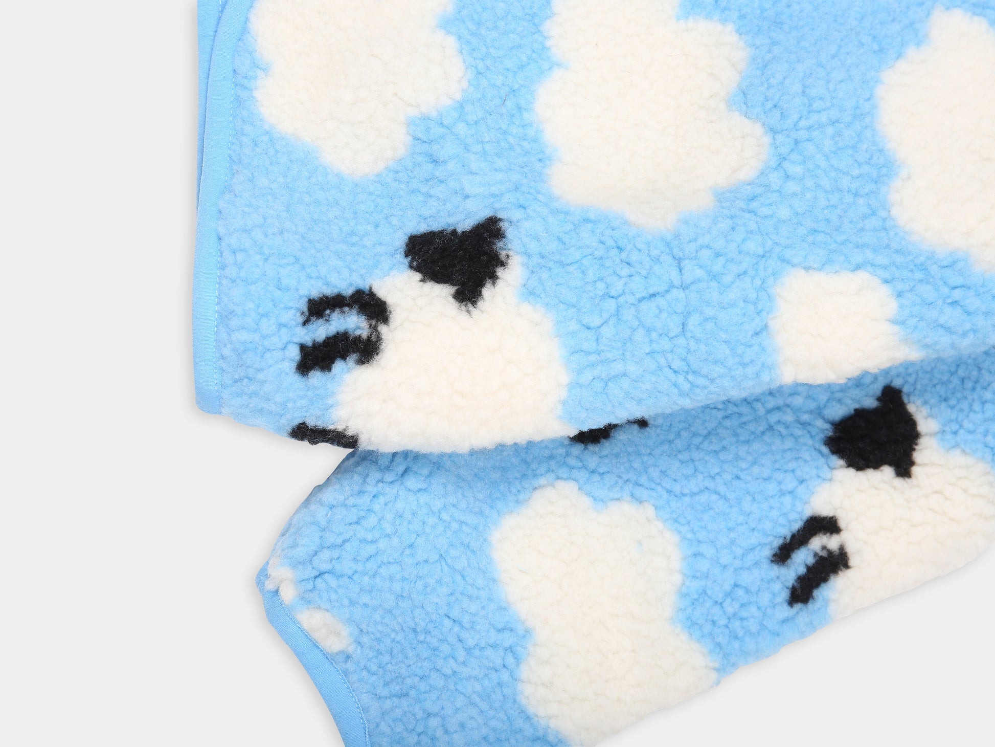 Ecopelliccia azzurra per neonati con nuvole e pecore,Stella Mccartney Kids,TV2057 Z2058 630MC