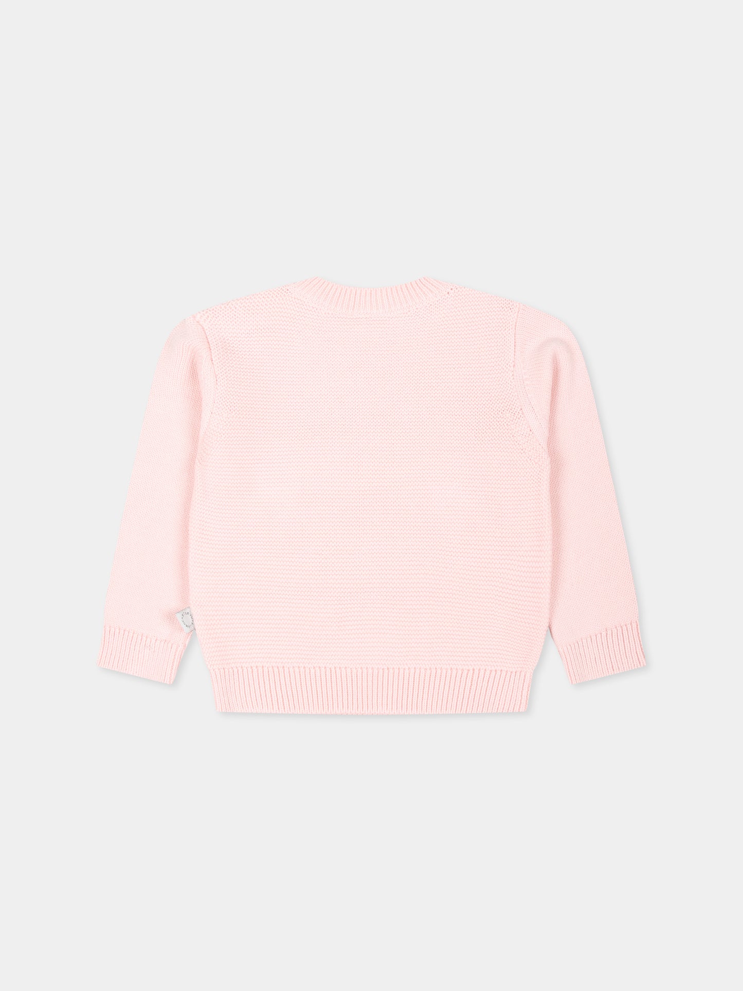 Maglione rosa per neonata con arcobaleno,Stella Mccartney Kids,TV9060 Z2423 508