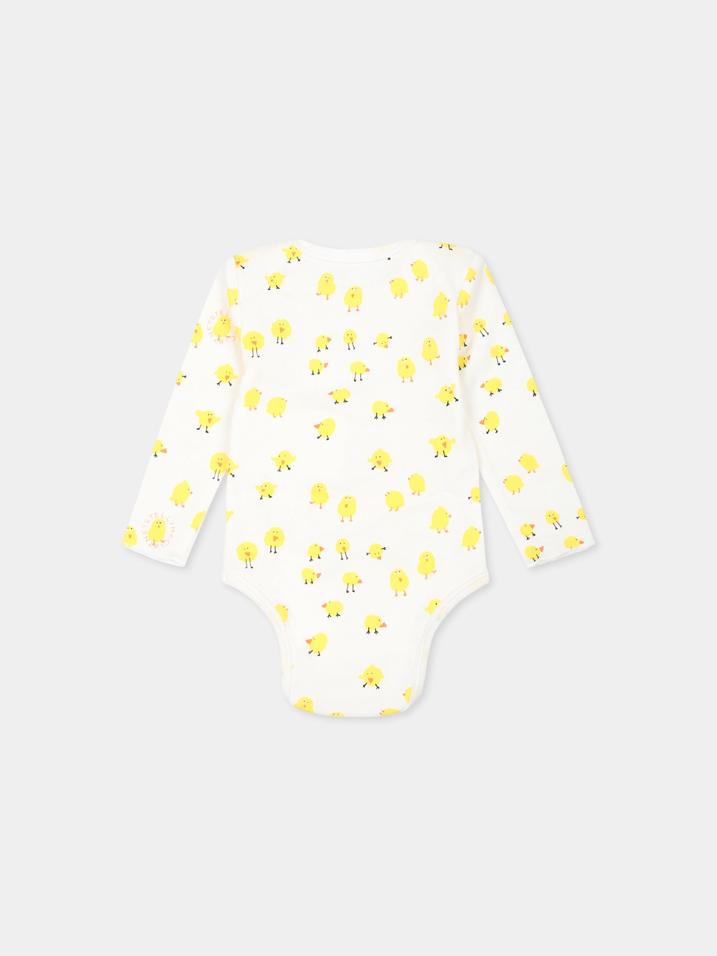 Set body avorio per neonato con pulcini,Stella Mccartney Kids,TVB560 Z2273 101MC