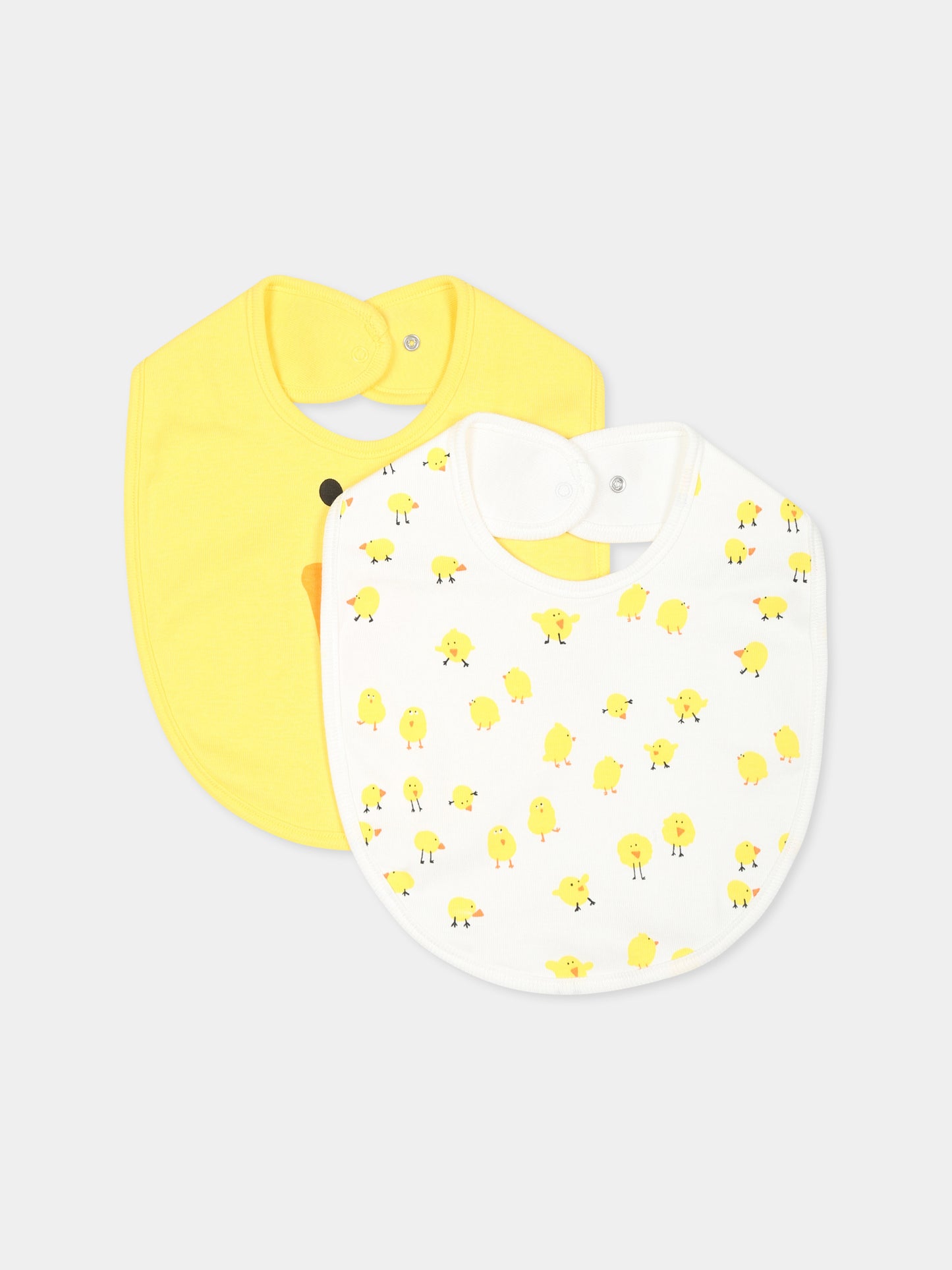 Set bavaglini multicolor per neonato con pulcini,Stella Mccartney Kids,TVB590 Z2273 101MC