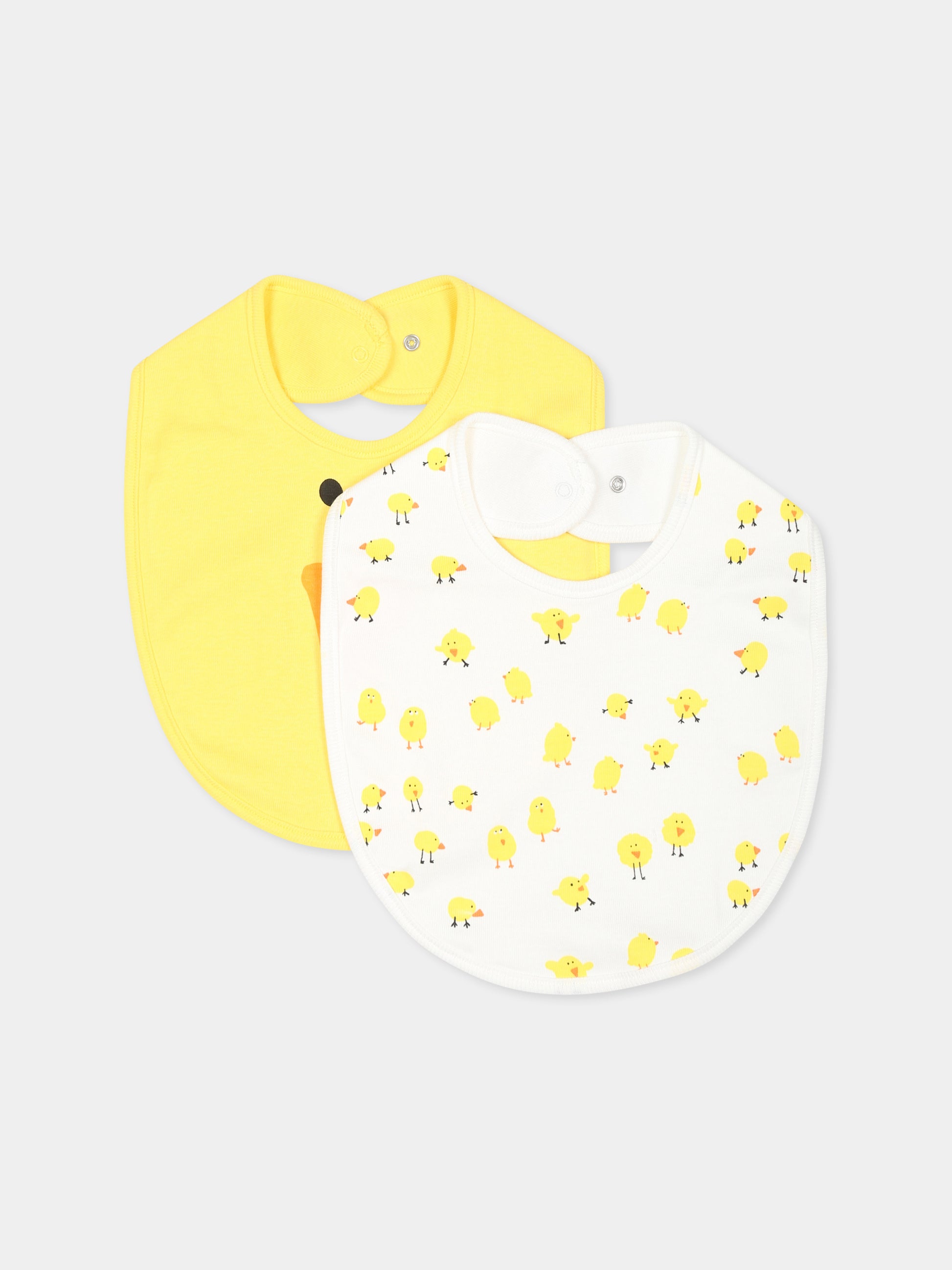 Set bavaglini multicolor per neonato con pulcini,Stella Mccartney Kids,TVB590 Z2273 101MC