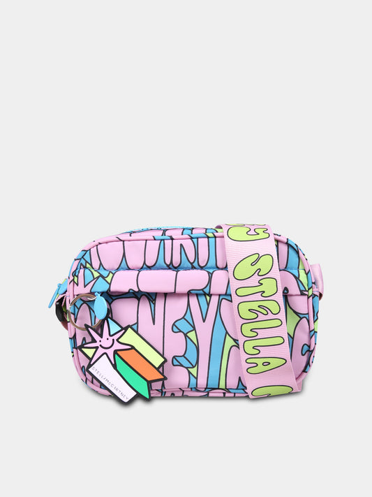 Borsa rosa per bambina con logo,Stella Mccartney Kids,TV0B08 Z2053 999MC