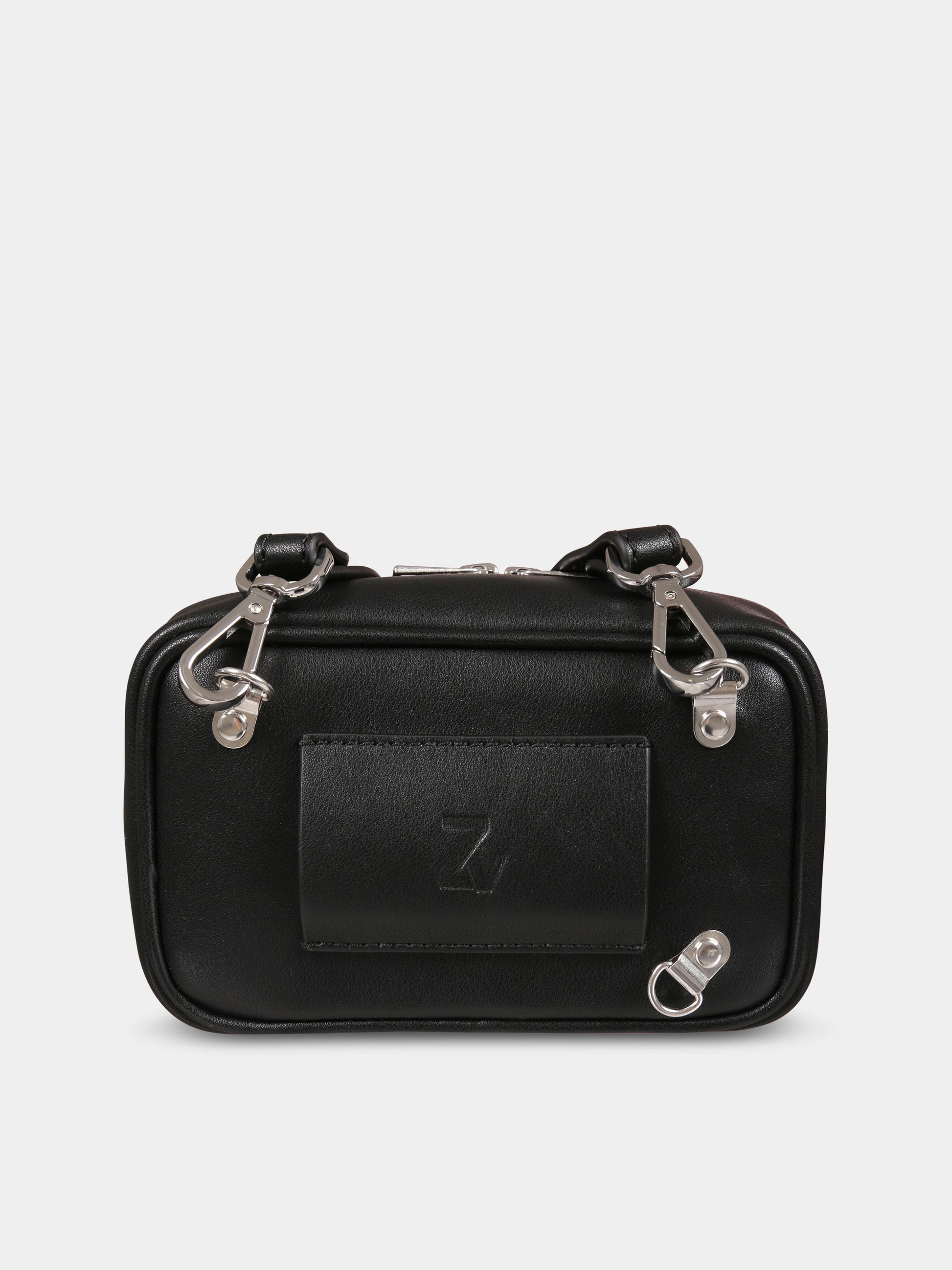 Borsa nera per bambina con logo,Zadig & Voltaire Kids,X60262 09B