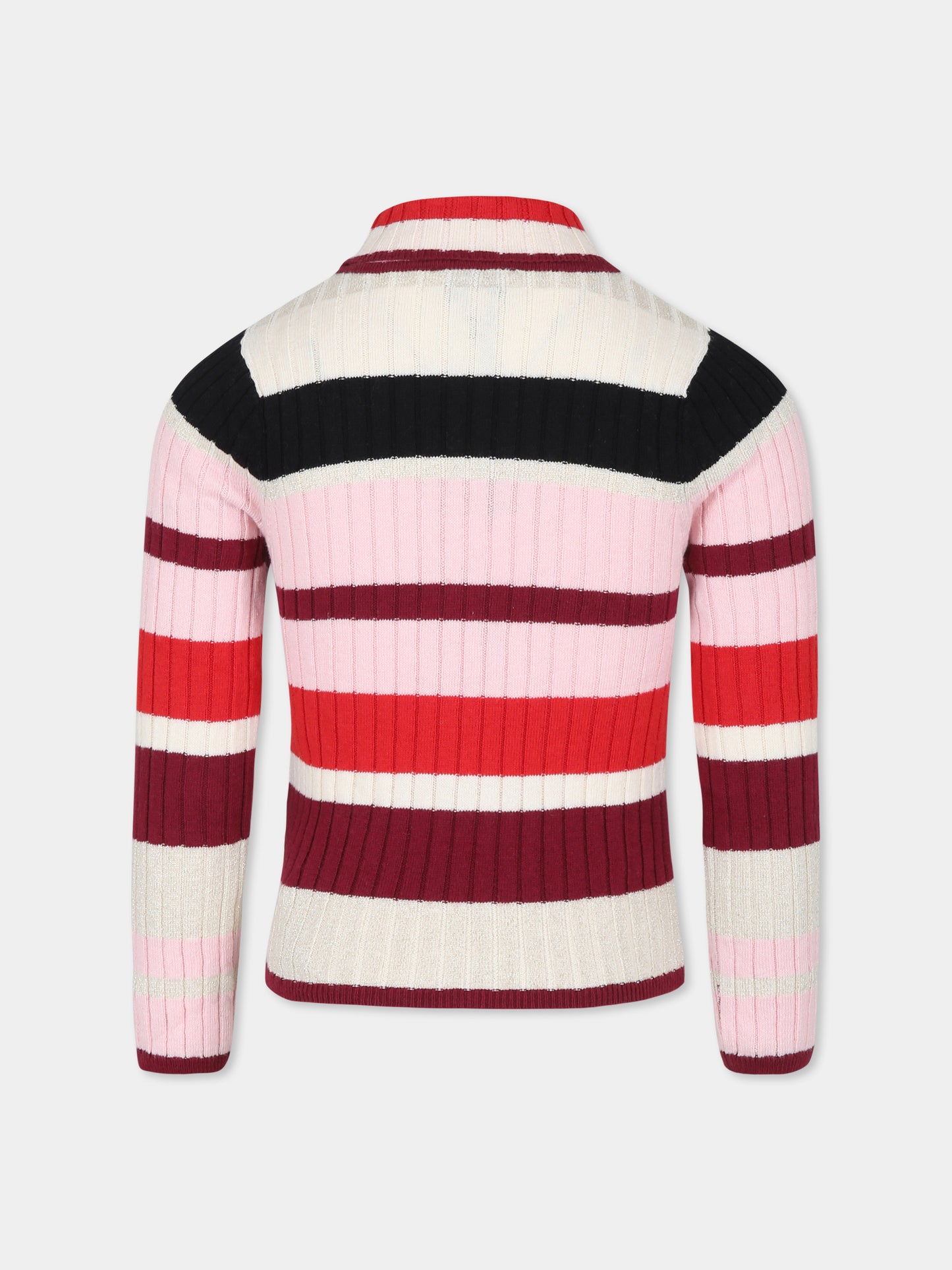 Dolcevita multicolor per bambina con logo,Sonia Rykiel Paris,A00244 Z44