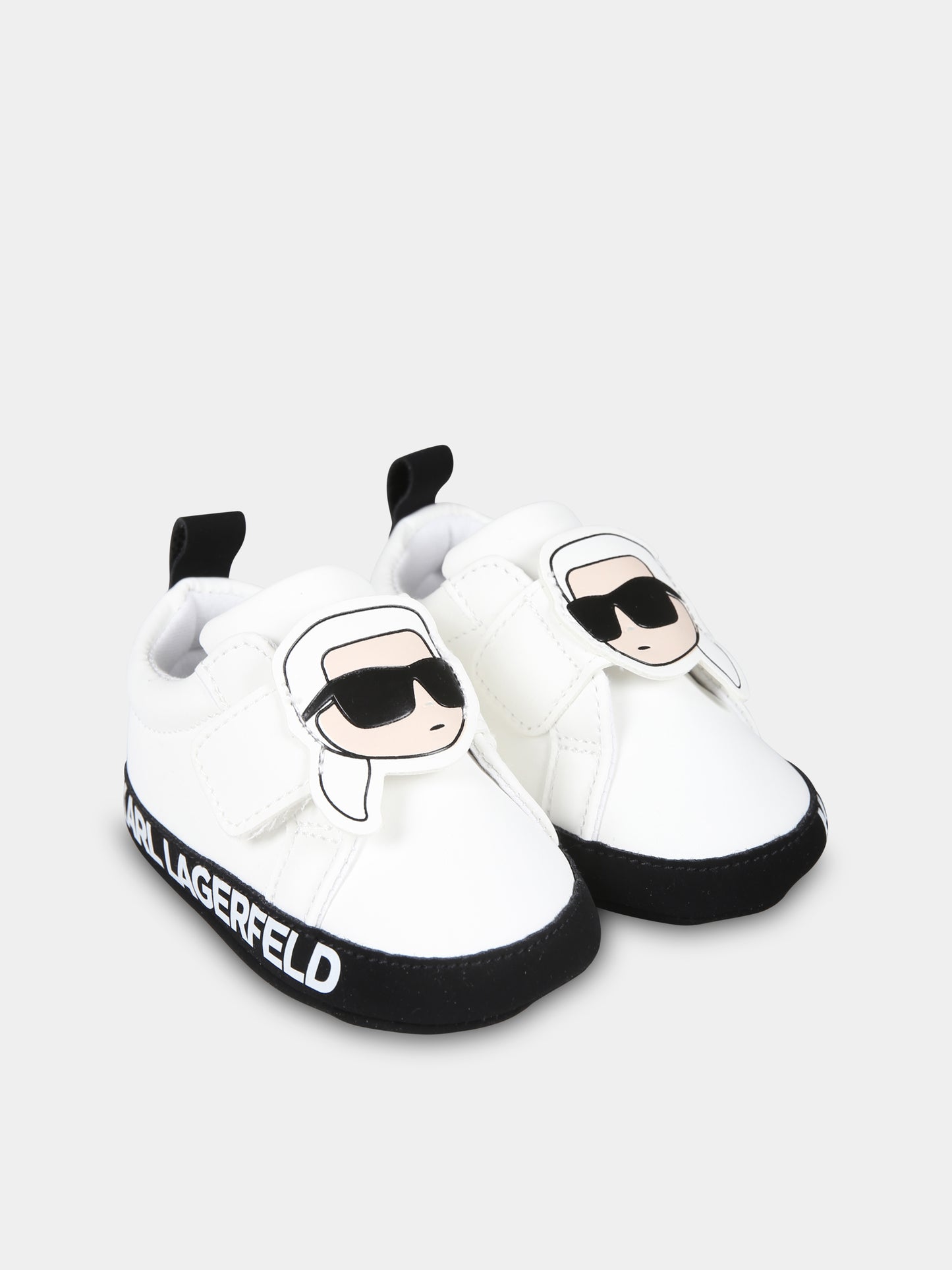 Sneakers bianche per neonati con Karl,Karl Lagerfeld Kids,Z30320 10P