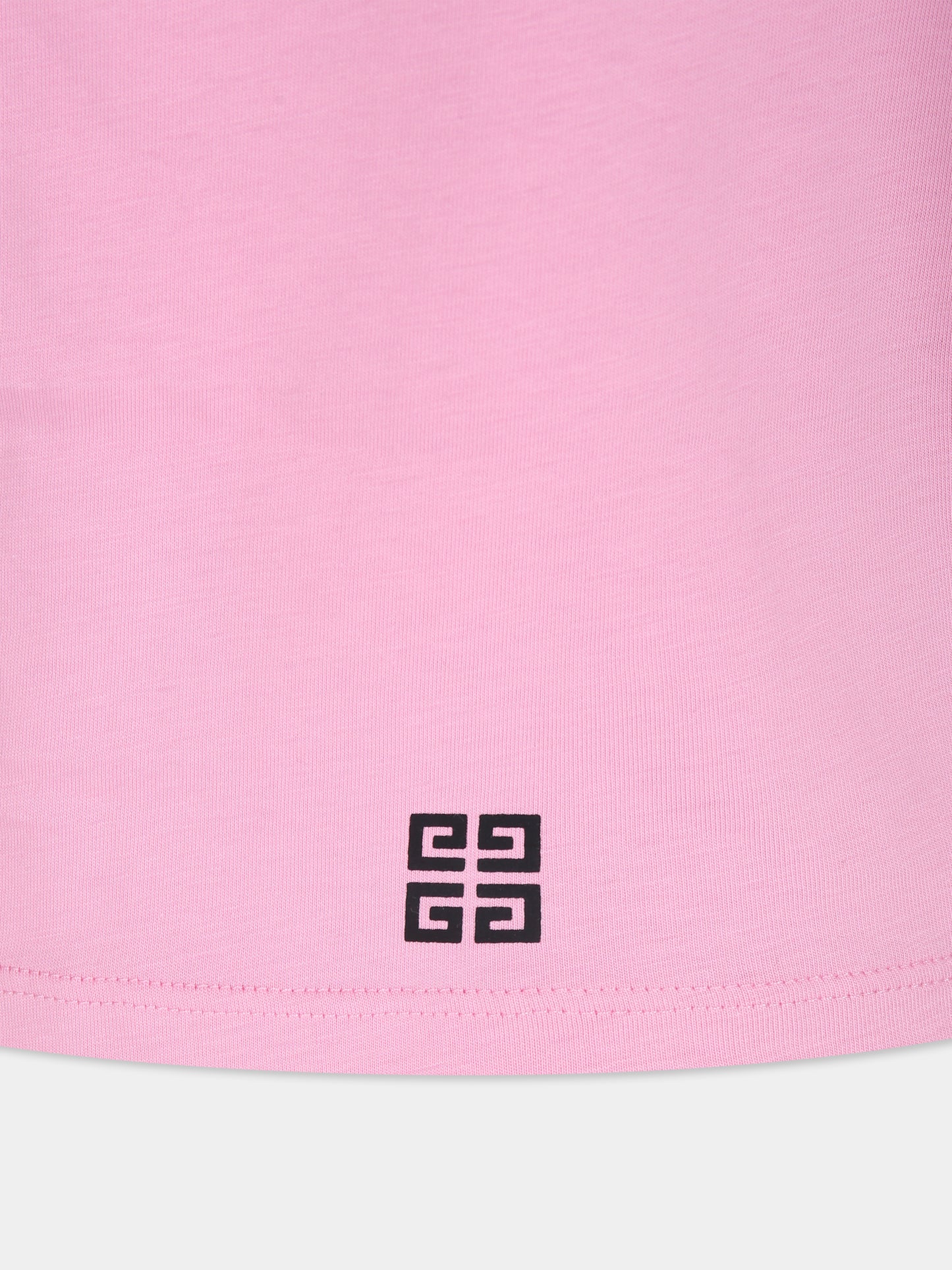 T-shirt rosa per bambina con logo,Givenchy Kids,H30430 465