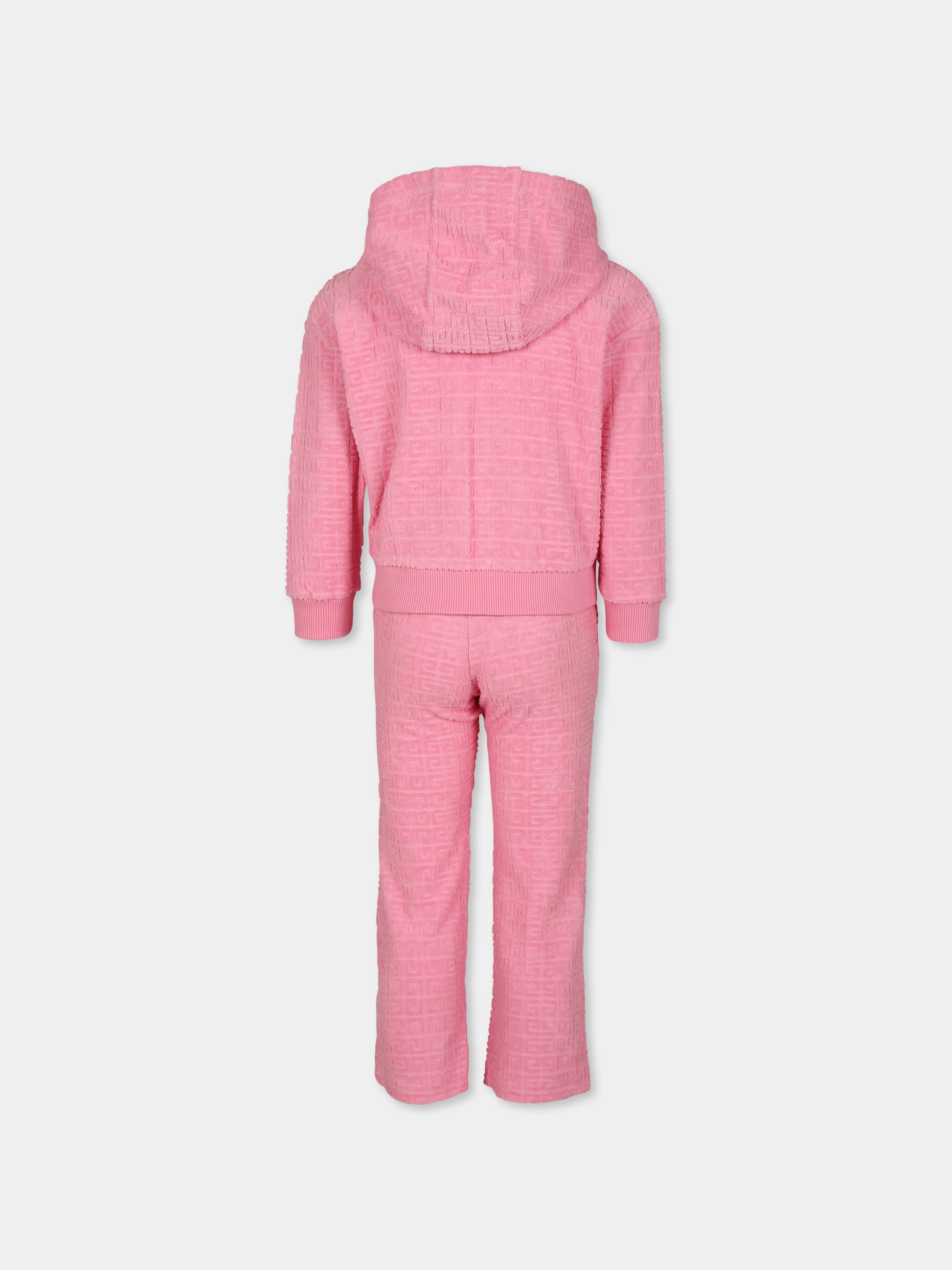 Completo rosa per bambina con iconico motivo 4G,Givenchy Kids,H30559 465