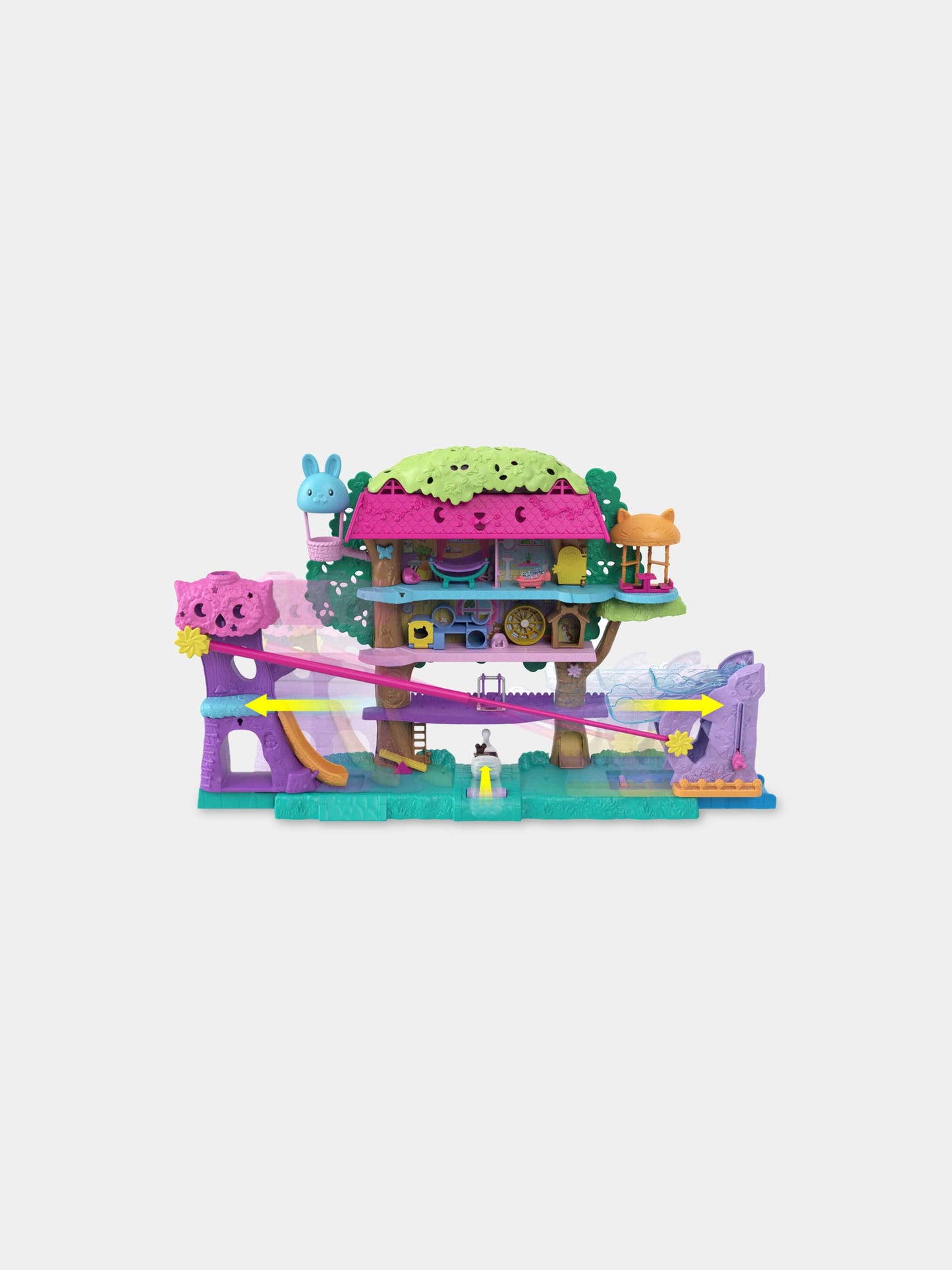 Casa sull'Albero dei Cuccioli per bambina,Polly Pocket,HHJ06